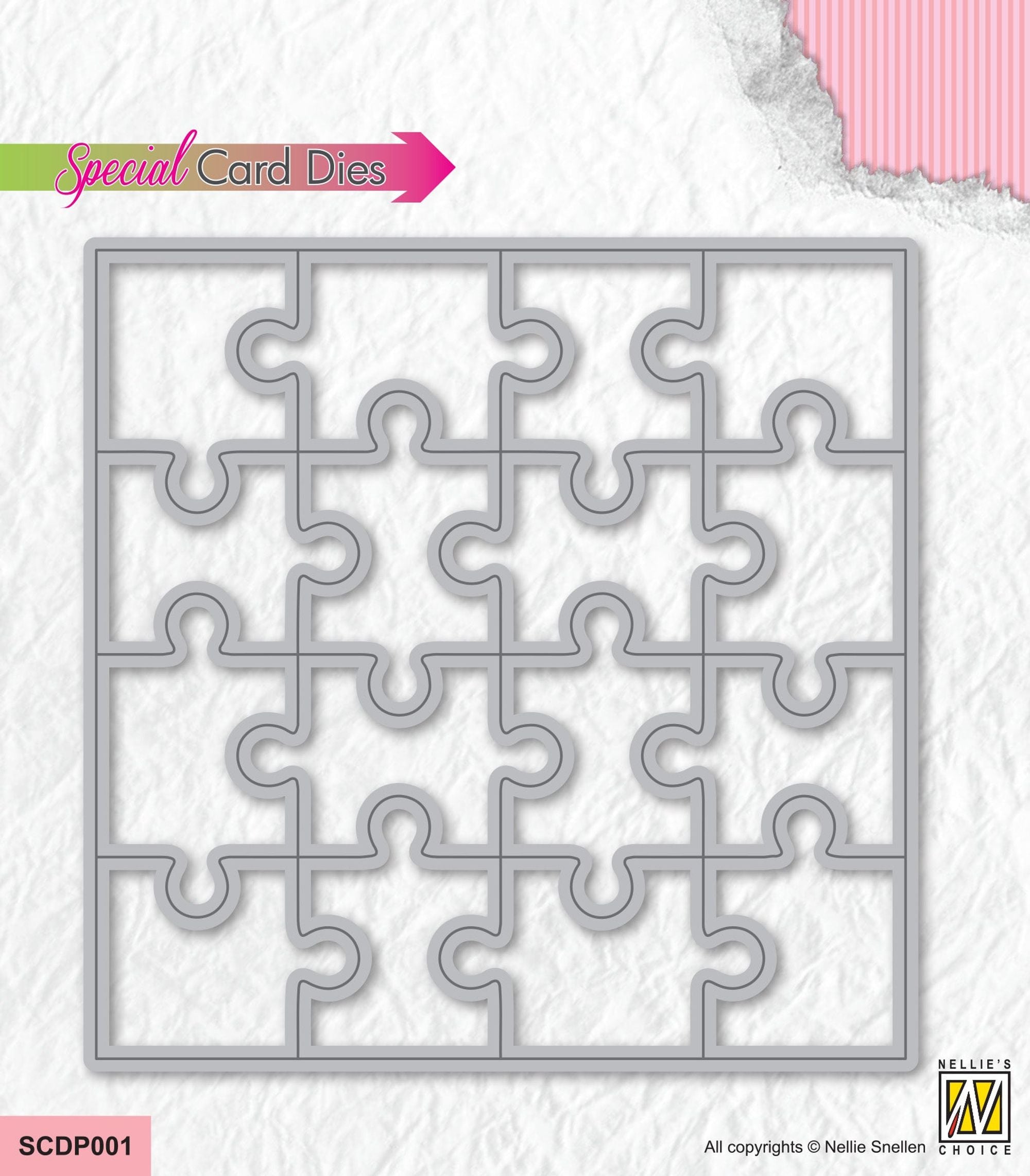 Nellie's Choice Special Card Dies - Square Puzzle
