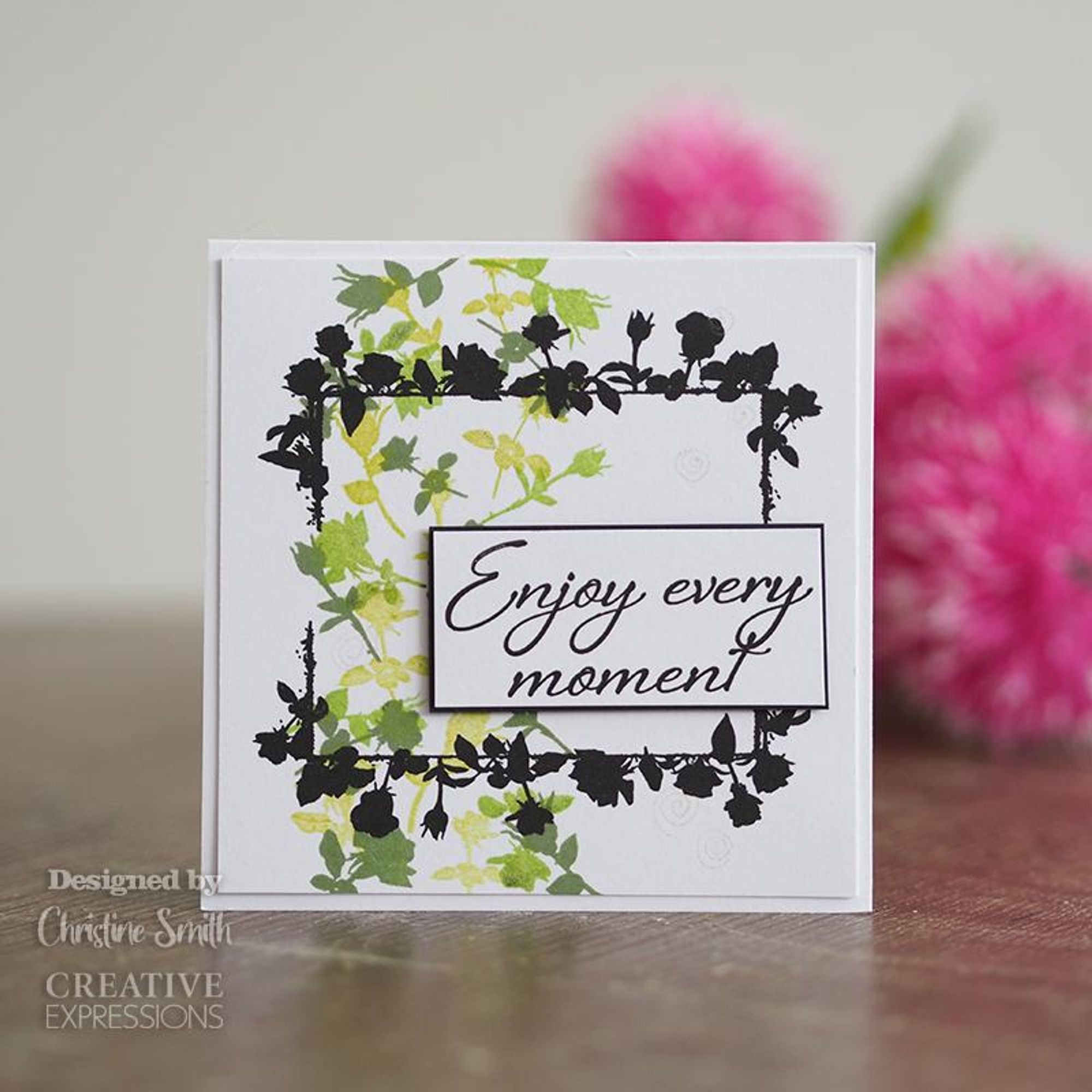 Creative Expressions Designer Boutique Collection Rose Trail A6 Clear Stamp Set