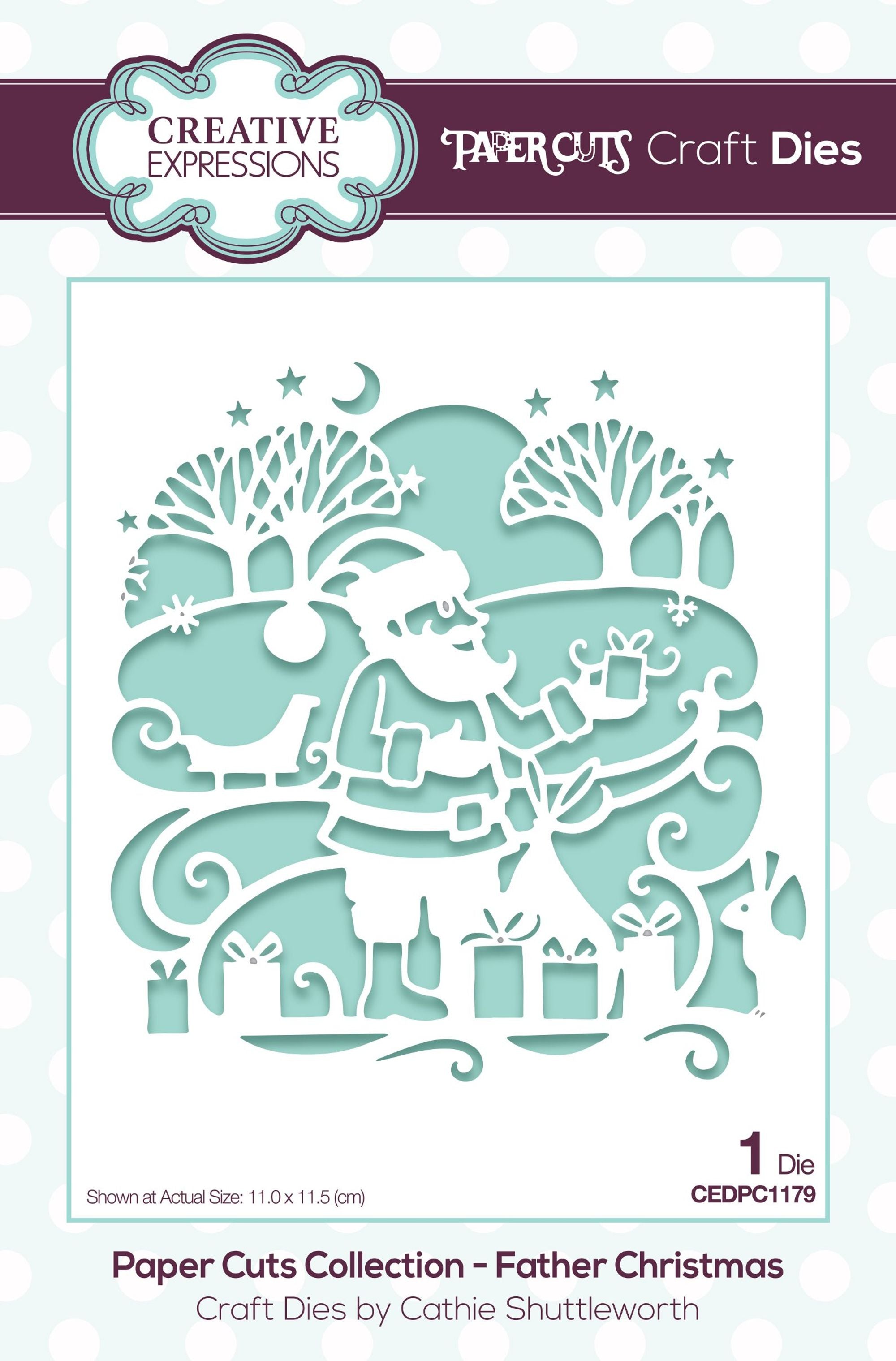 Creative Expressions Paper Cuts Scene Father Christmas Craft Die