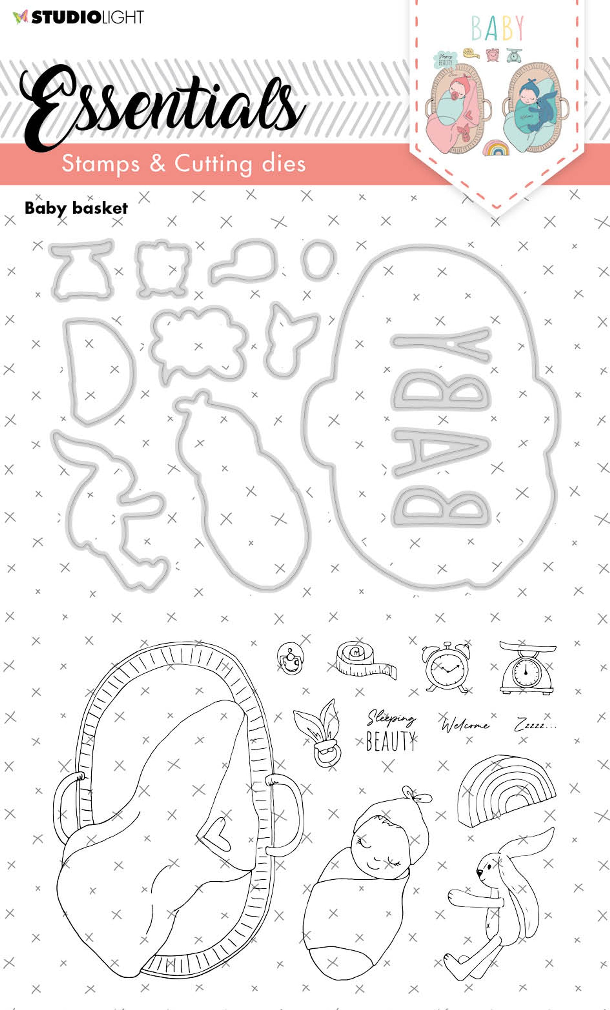 SL Stamp & Cutting Die Baby Basket Essentials 148x210x3mm 1 PC nr.20