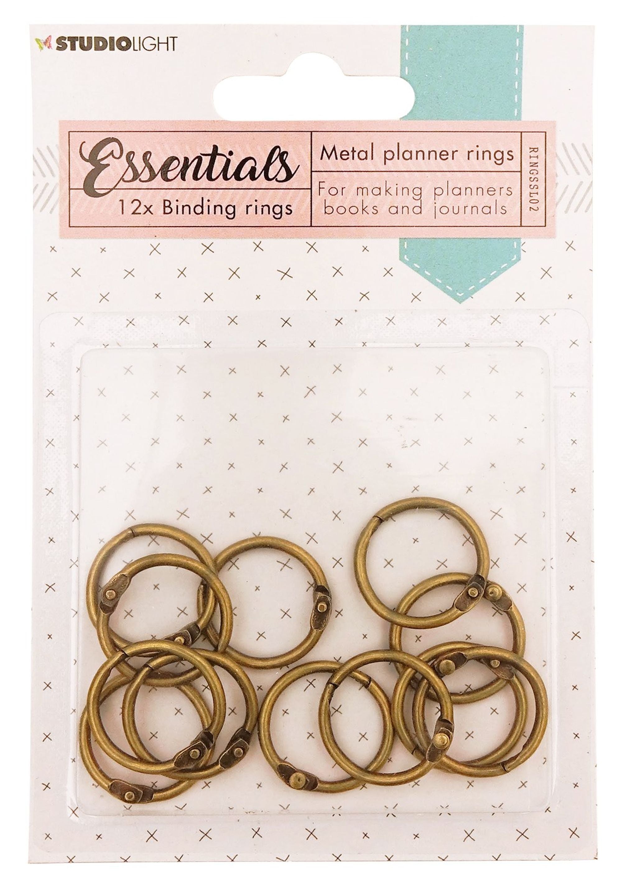 Binding rings Old Gold Planner Essentials 23mm 12 PC nr.2