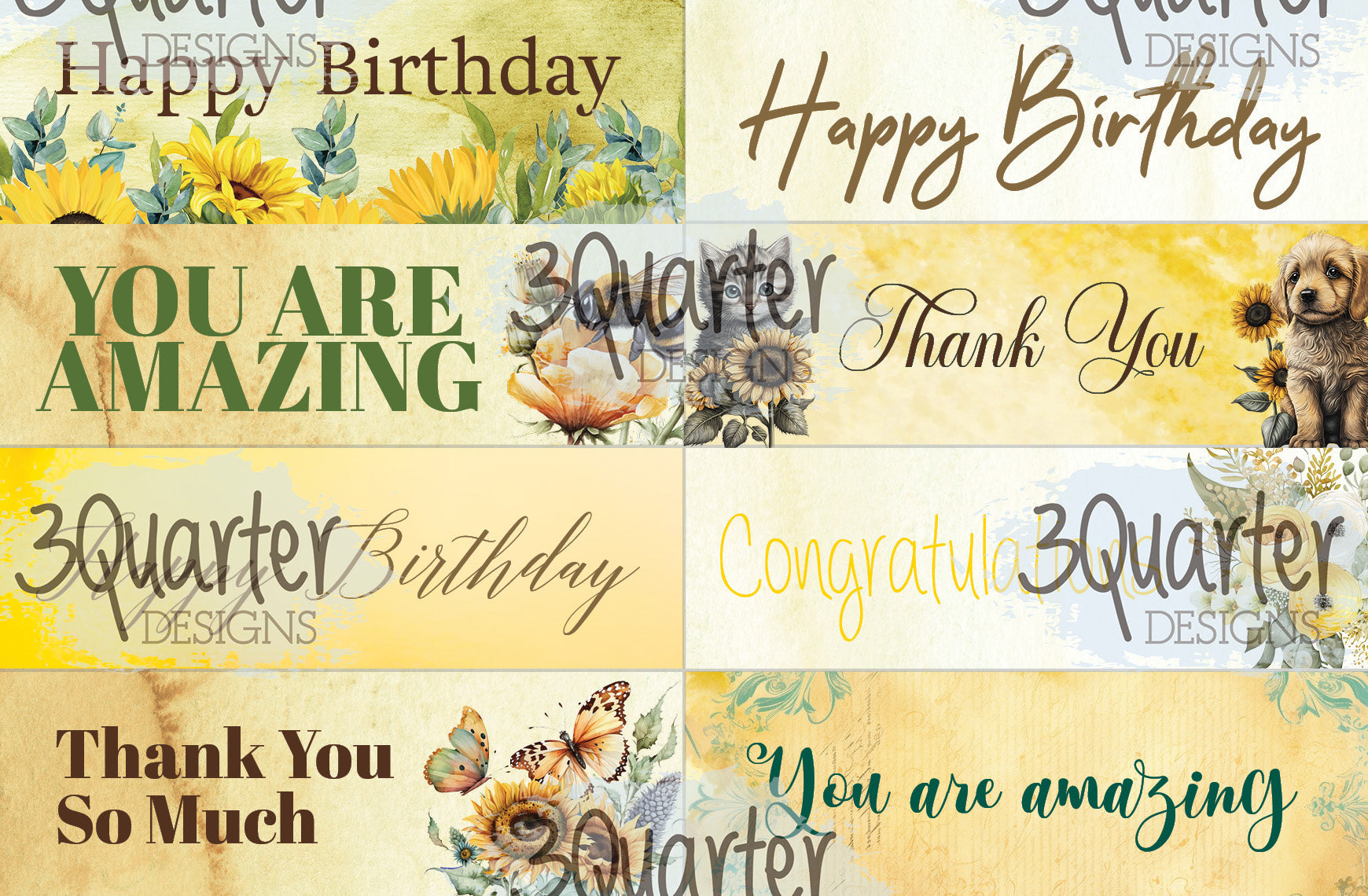 Sunflower Elixir 6x4 card pack