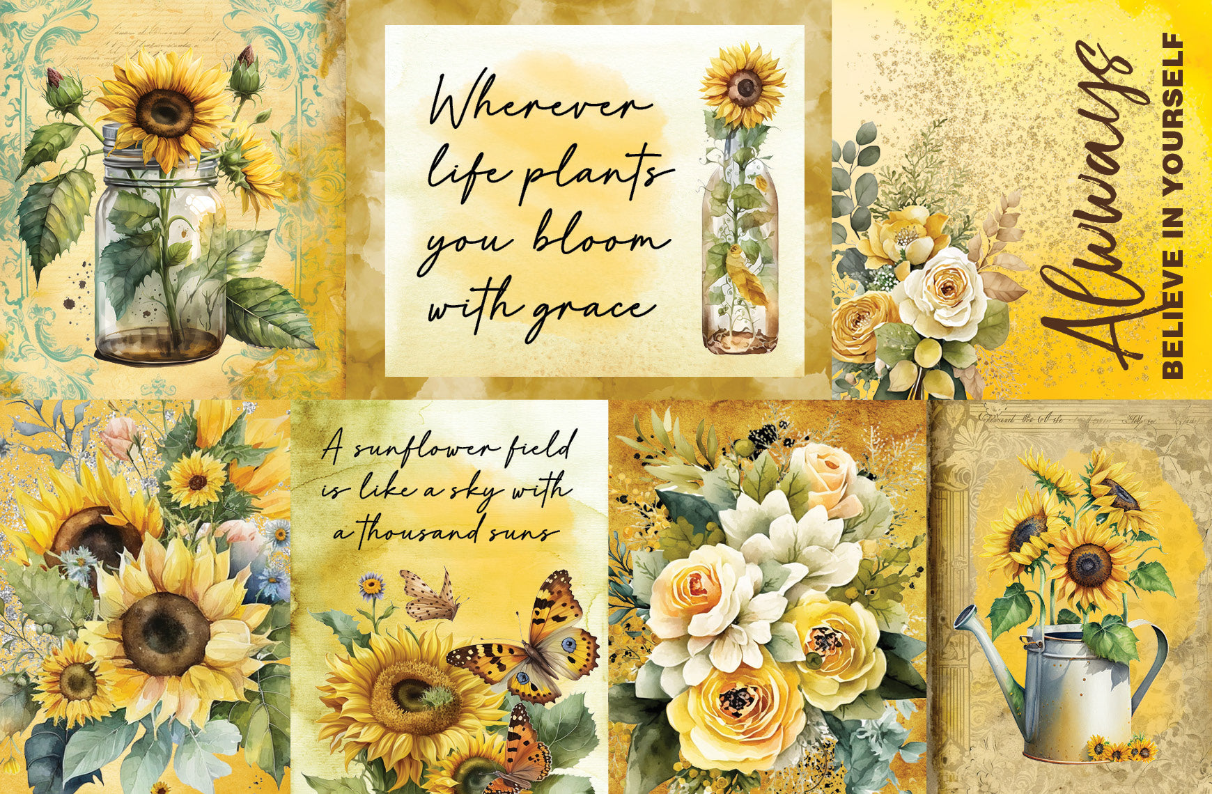 Sunflower Elixir 6x4 card pack