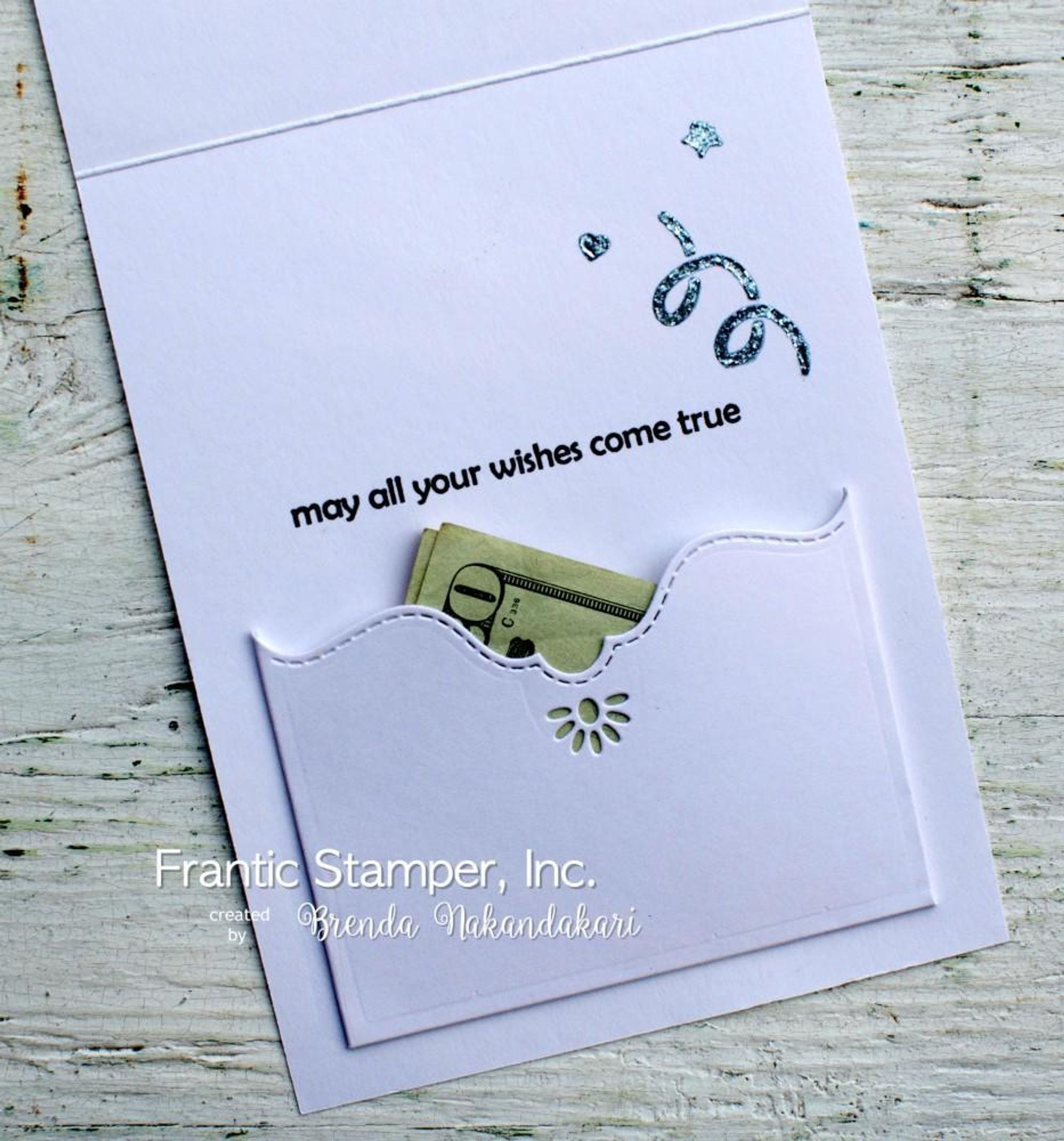 Frantic Stamper Precision Die - Gift Card Pocket