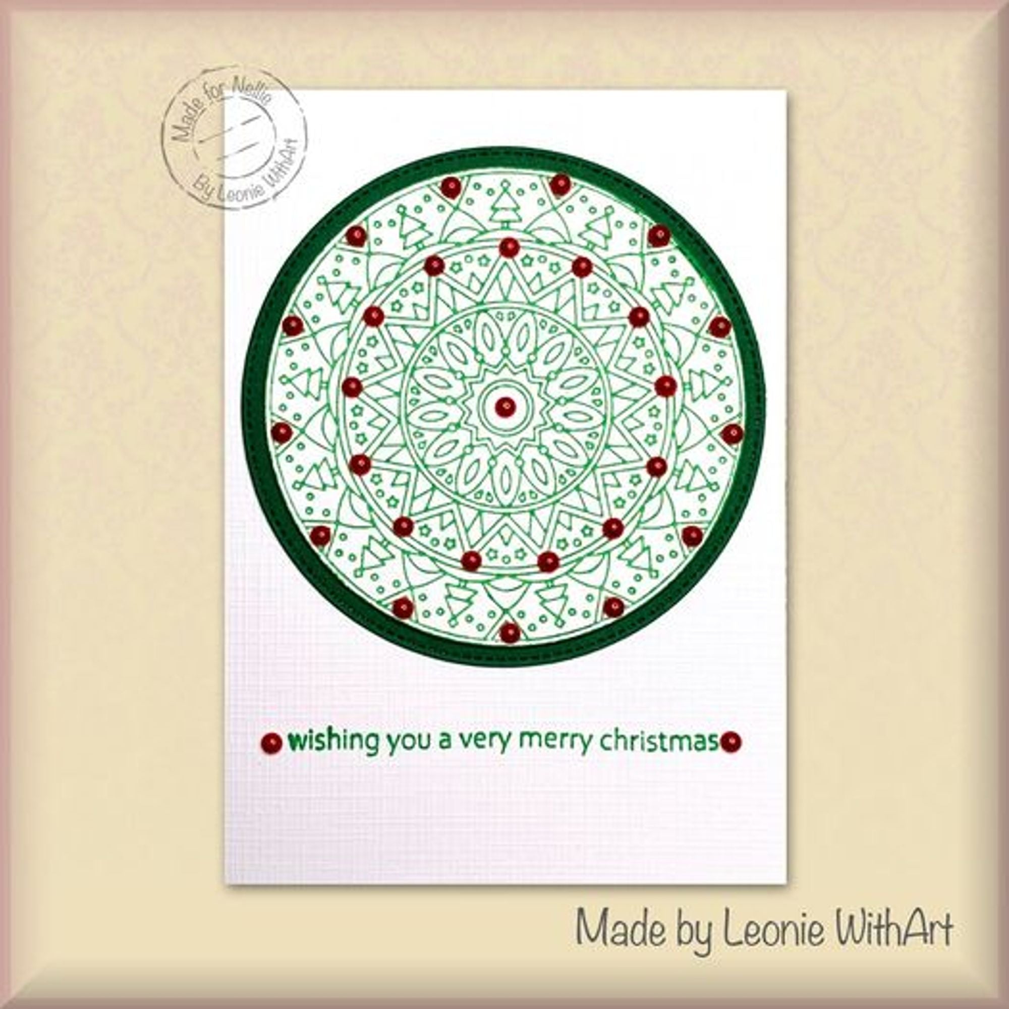 Nellie's Choice Stamping Dies Round - Christmas Trees