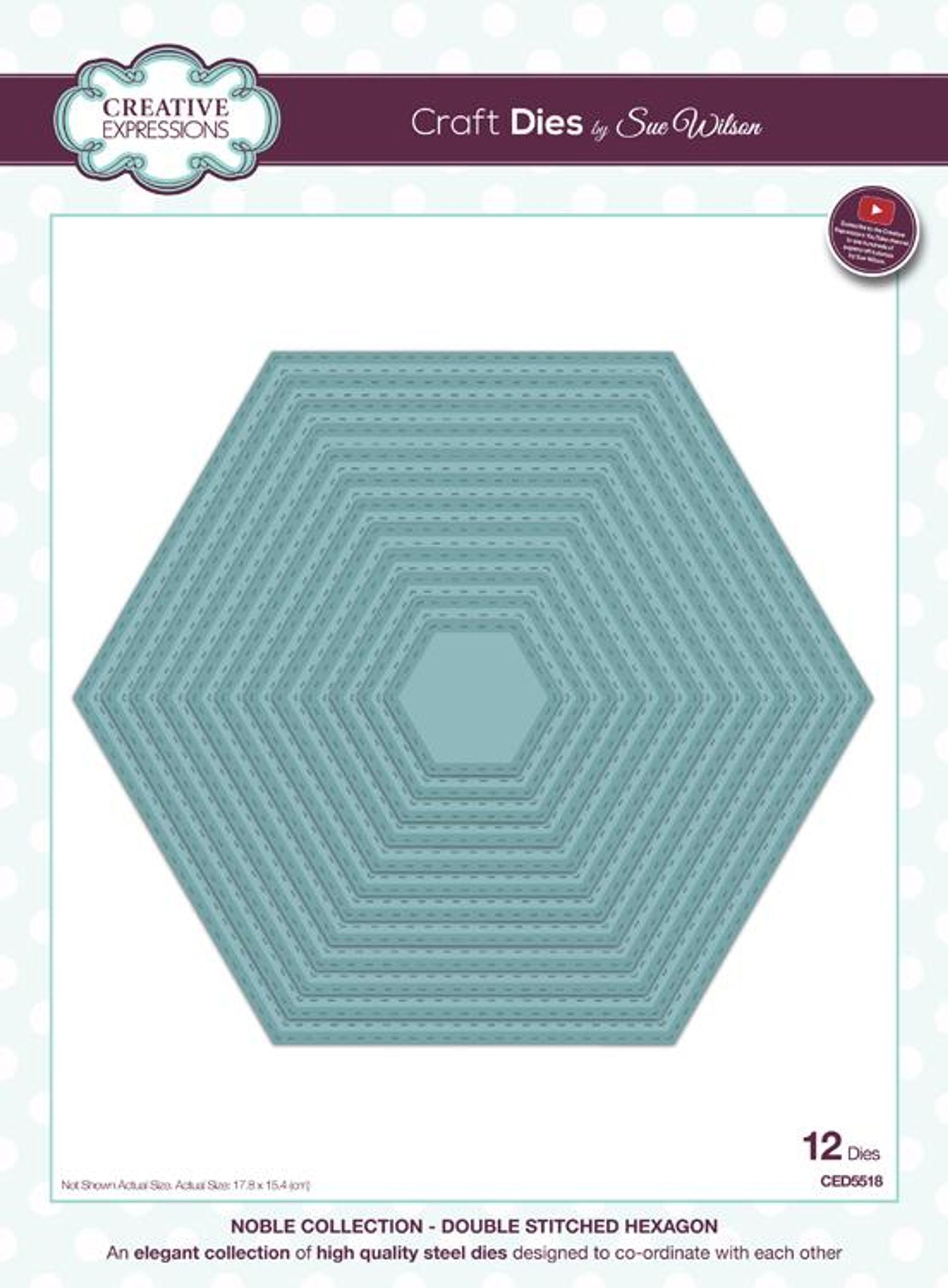 Noble Collection Double Stitched Hexagon Die
