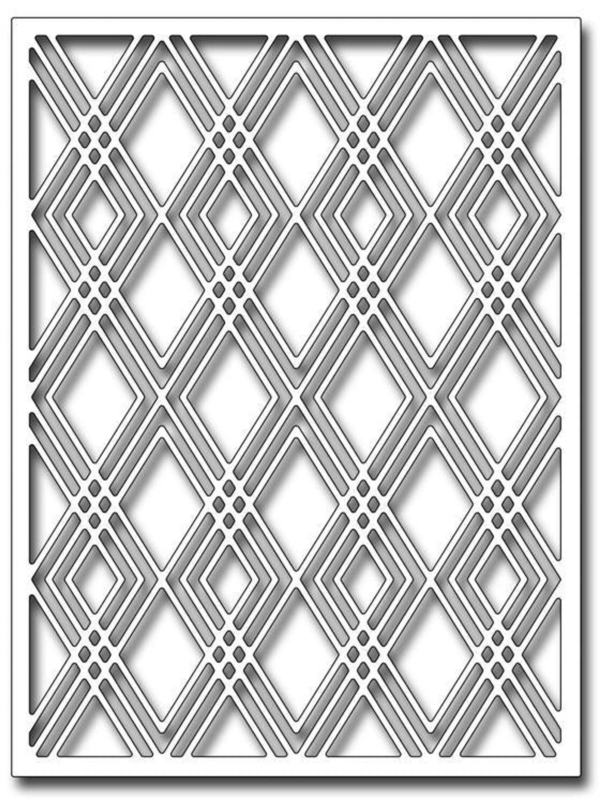 Frantic Stamper Precision Die - Diamond Galore Card Panel