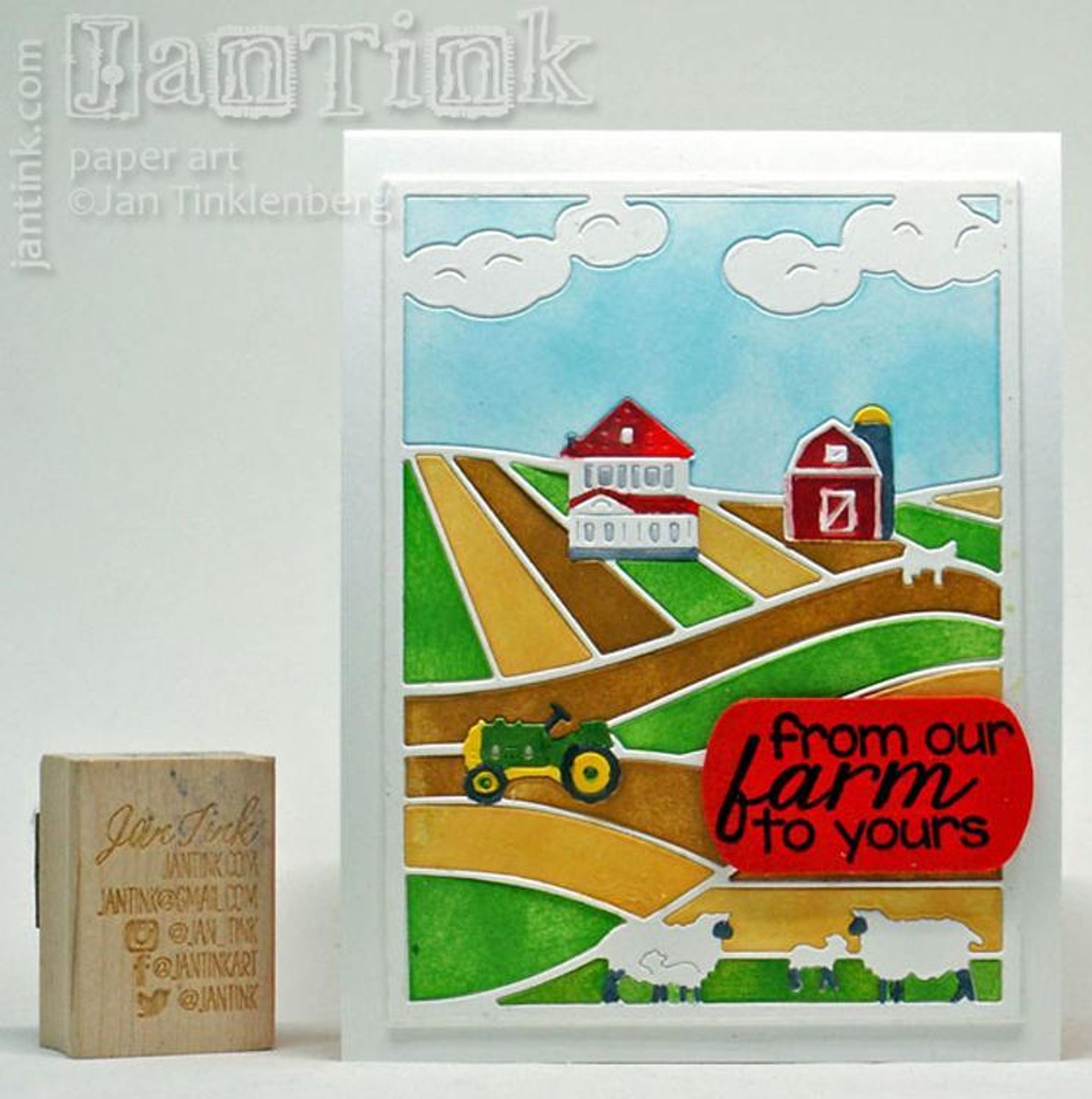 Frantic Stamper Precision Die - Farm Scene Card Panel
