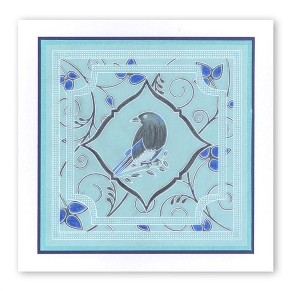 Magpie 3 A6 Square Baby Plate