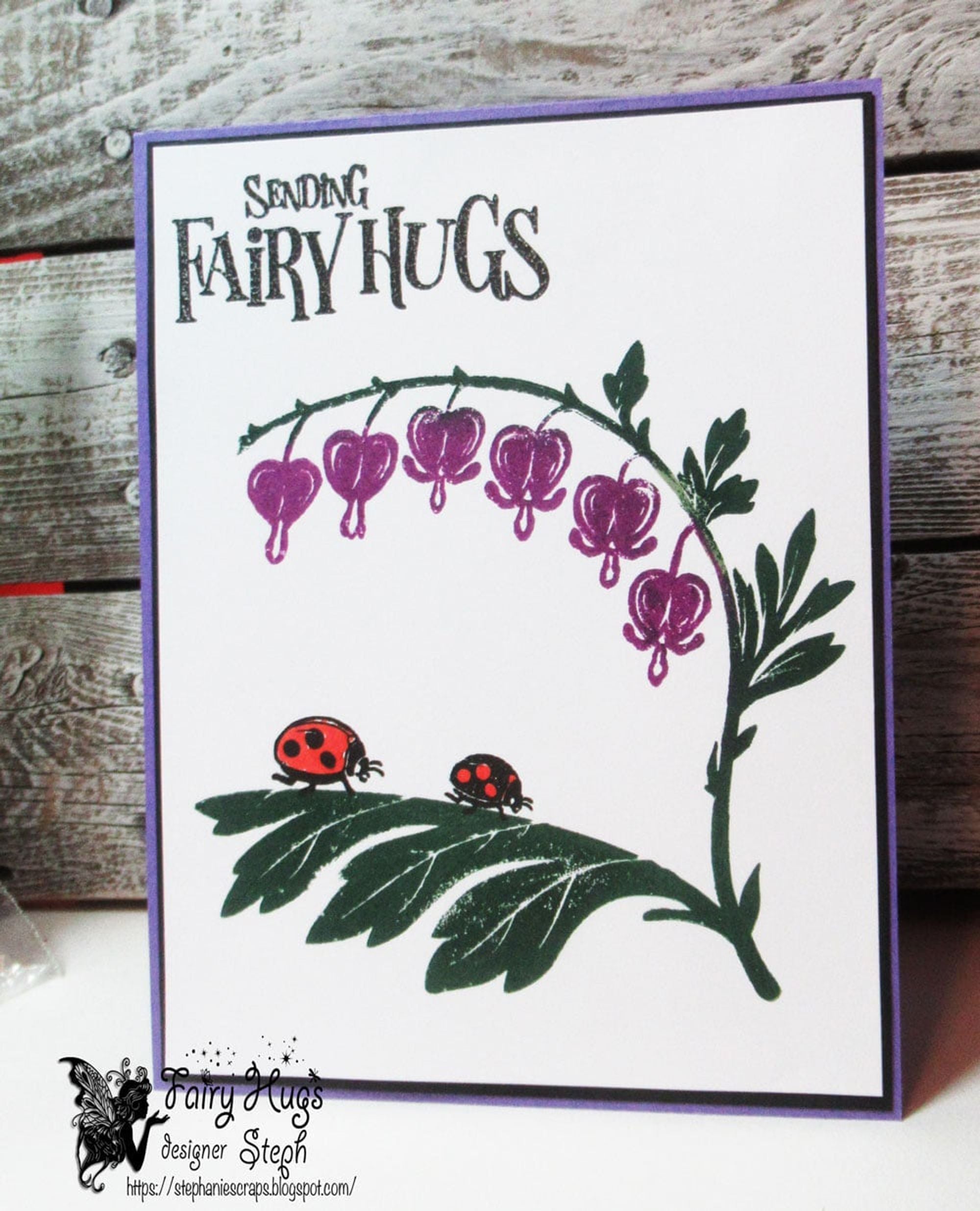 Fairy Hugs Stamps - Bleeding Hearts