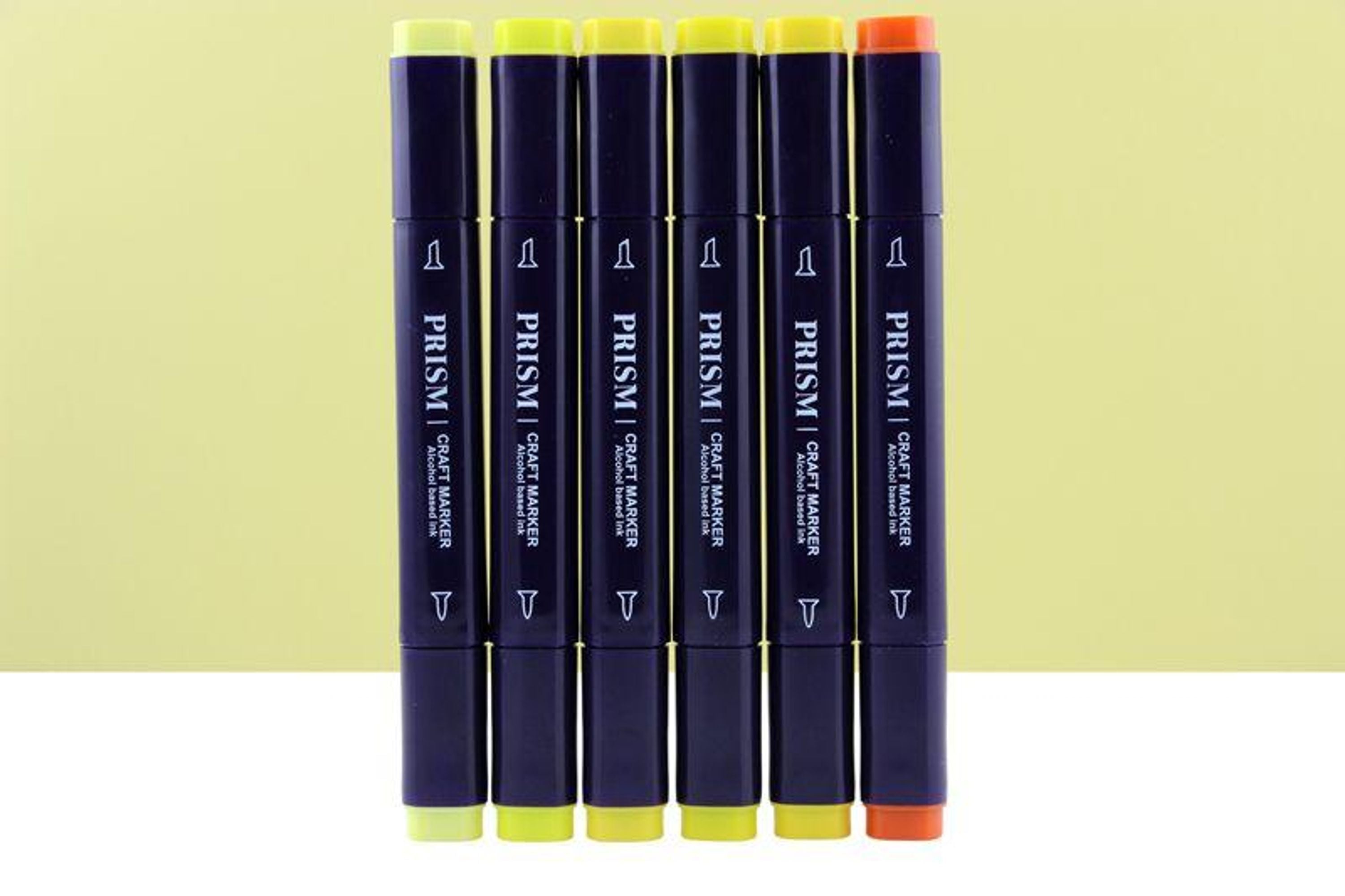 Prism Craft Markers Set 8 - Yellows x 6 Pens