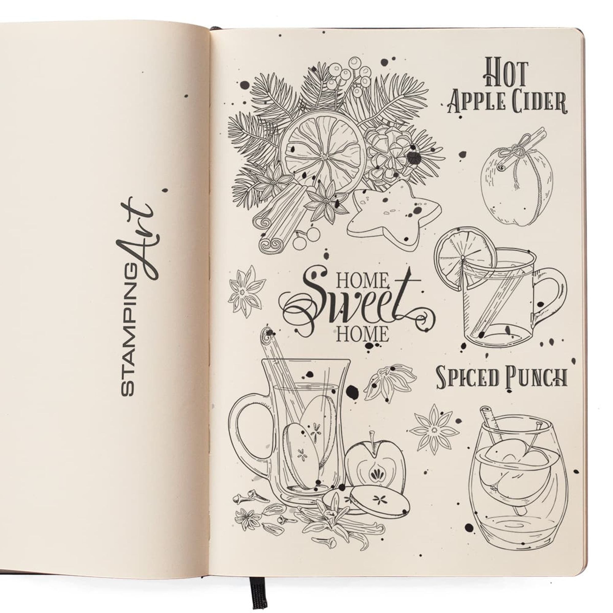 Ciao Bella Clear Stamp Set 6"x8" Hot Apple Cider