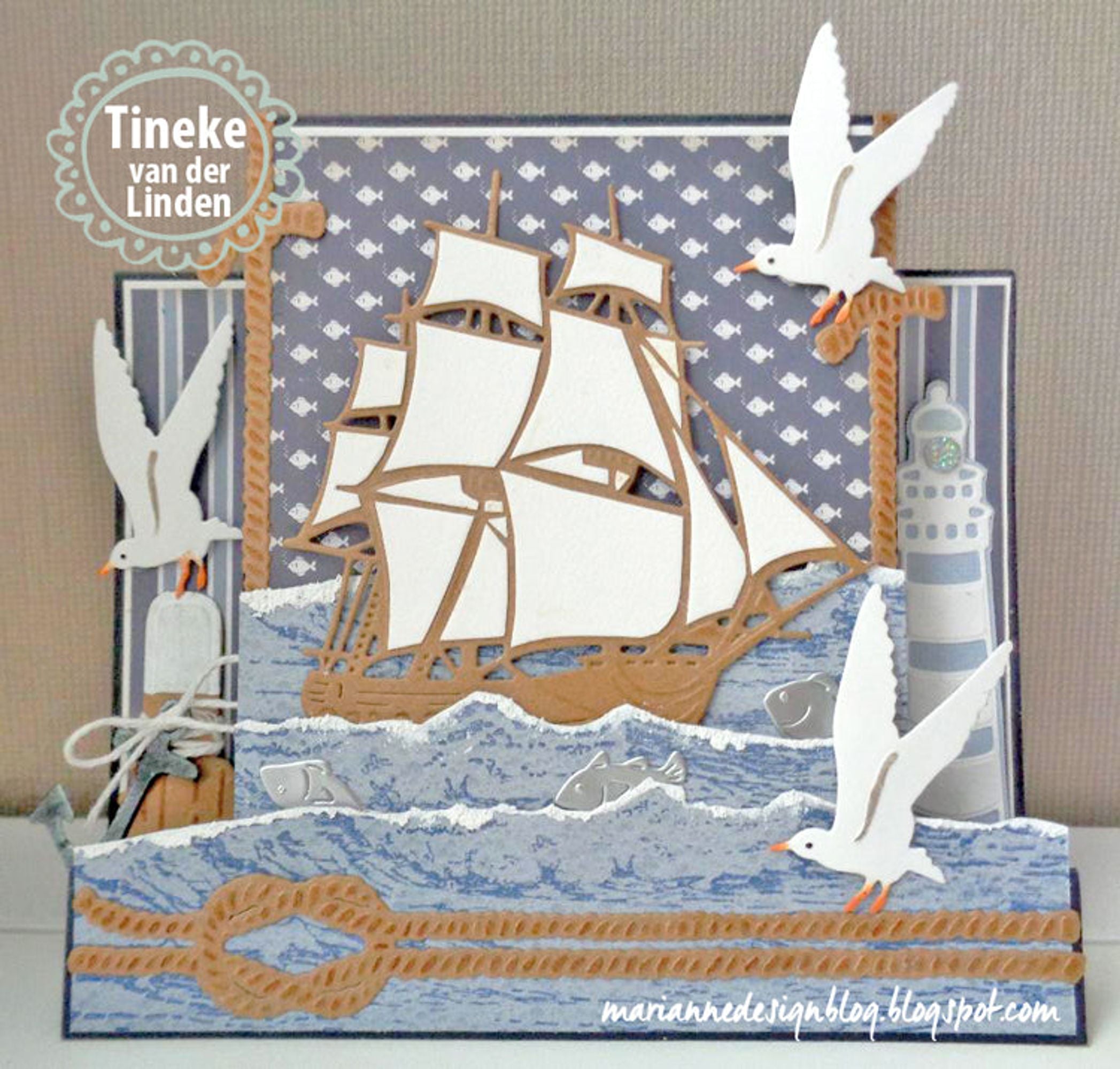 Marianne Design: Tiny's Folding Dies - Nautical
