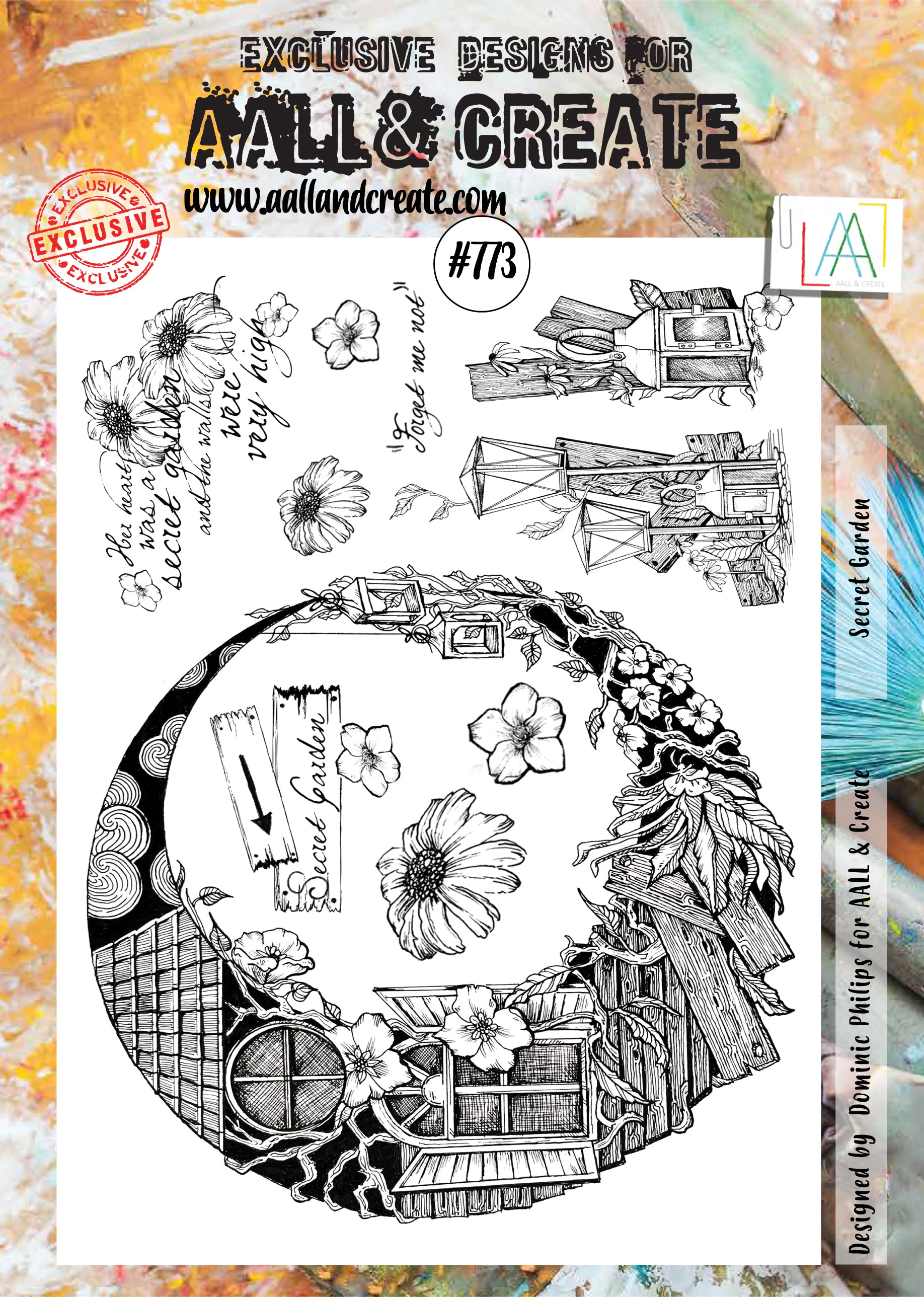 AALL and Create Stamp Set - 773 - Secret Garden