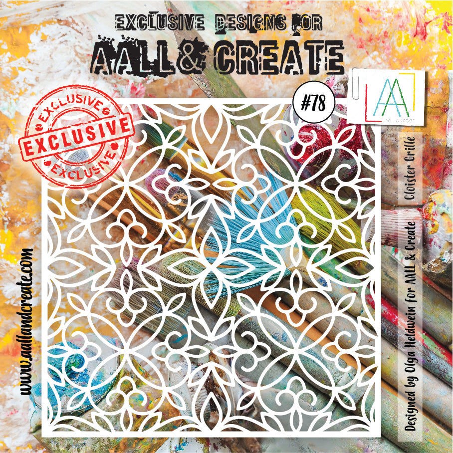 AALL and Create Stencil - 78 - Cloister Grille