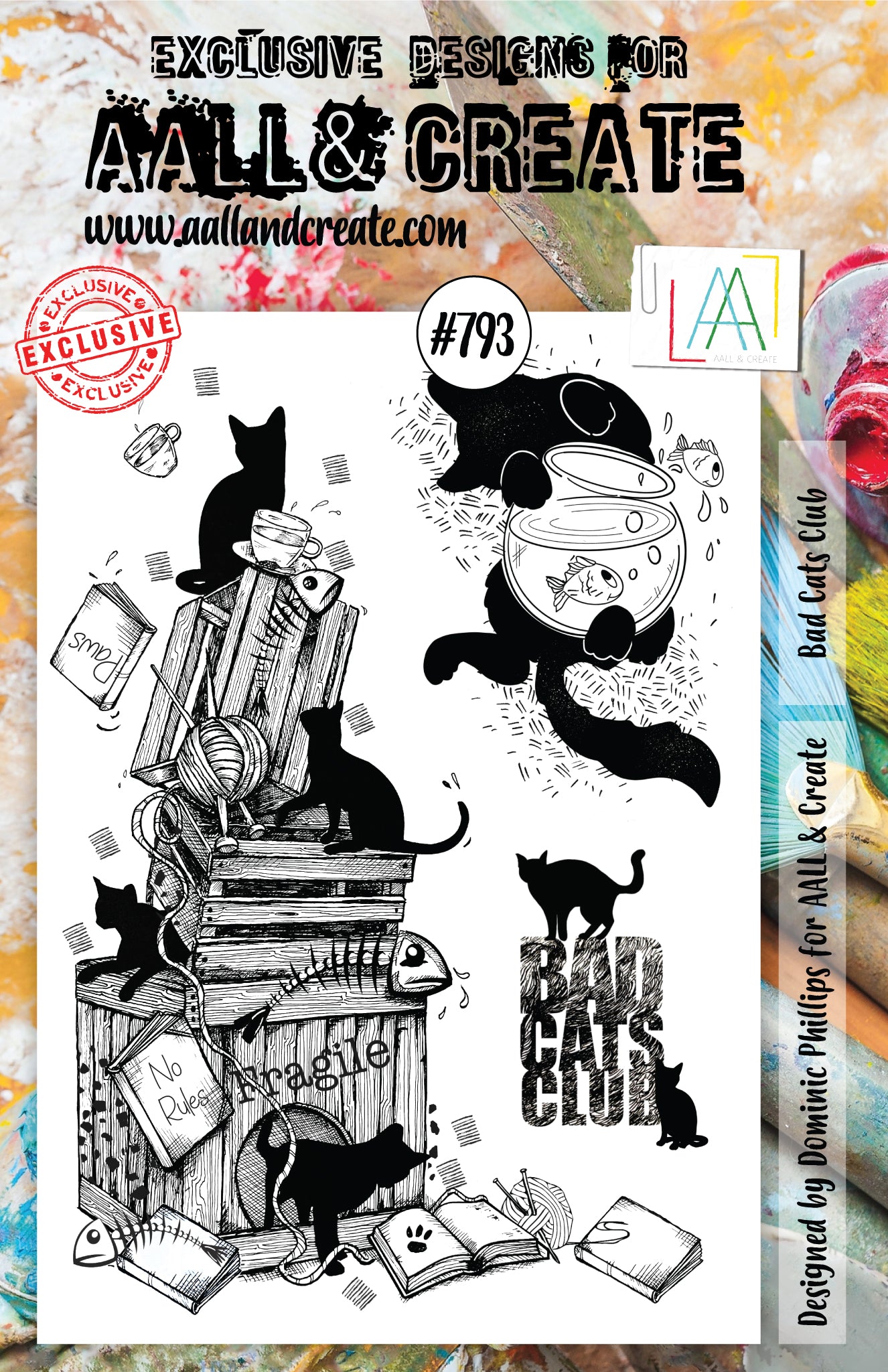 AALL and Create Stamp Set - 793 - Bad Cats Club