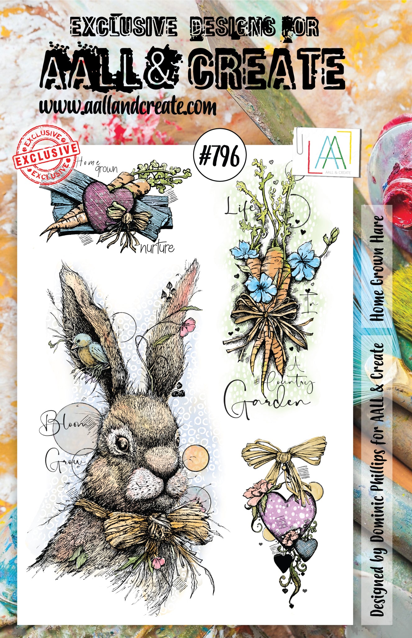 AALL and Create Stamp Set - 796 - Home Grown Hare