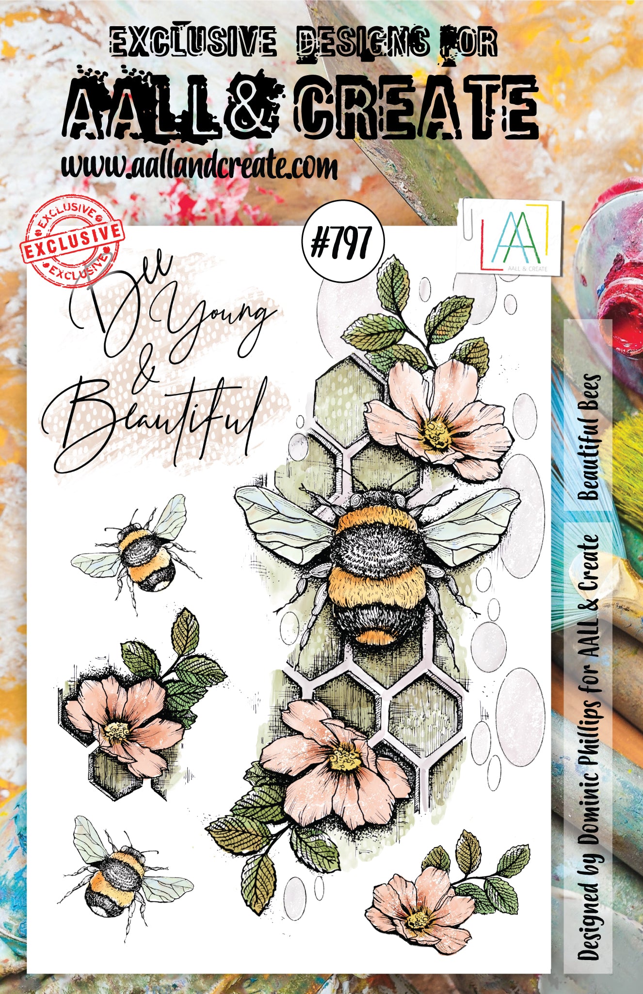 AALL and Create Stamp Set - 797 - Beautiful Bees