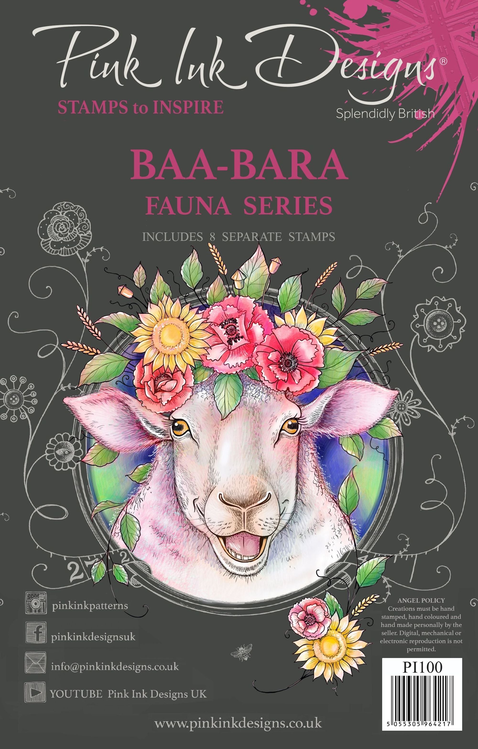 Baa-Bara A5 Clear Stamp Set