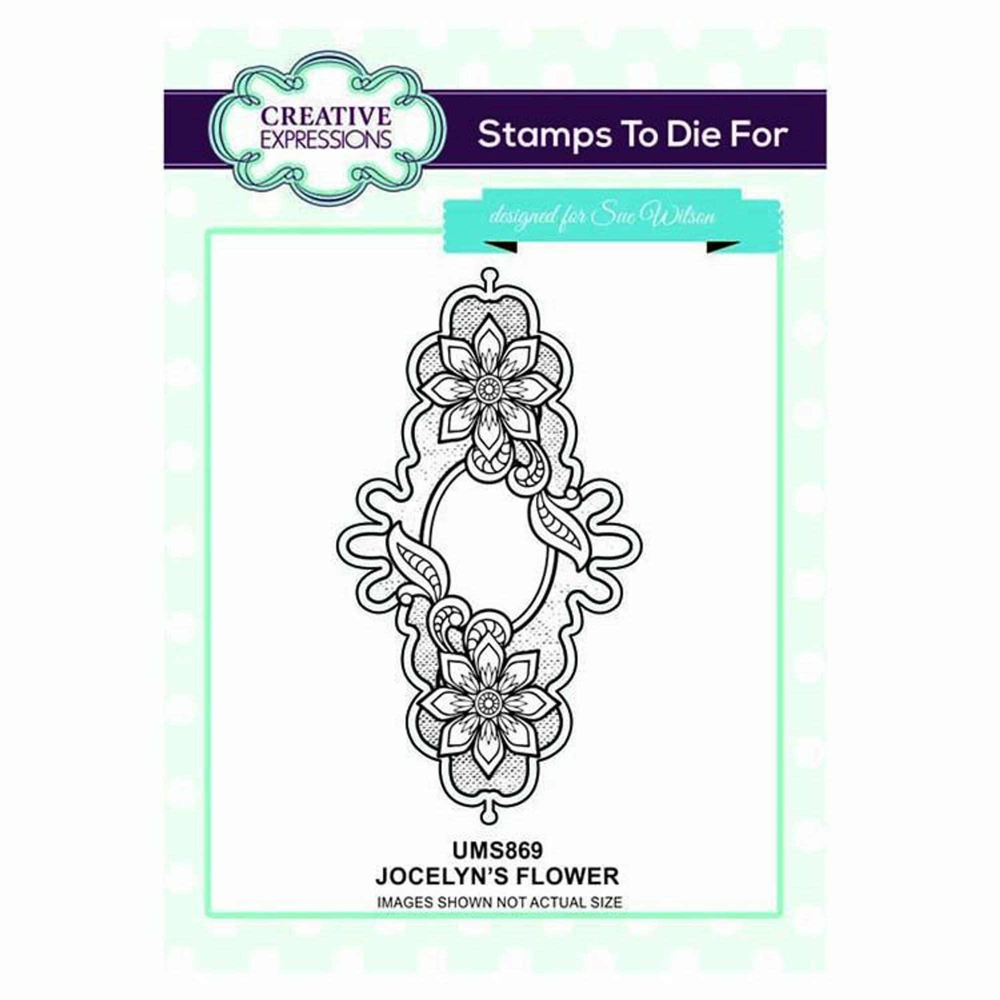 Creative Expressions Stamps To Die For Jocelyn's Flower Pre Cut Stamp
