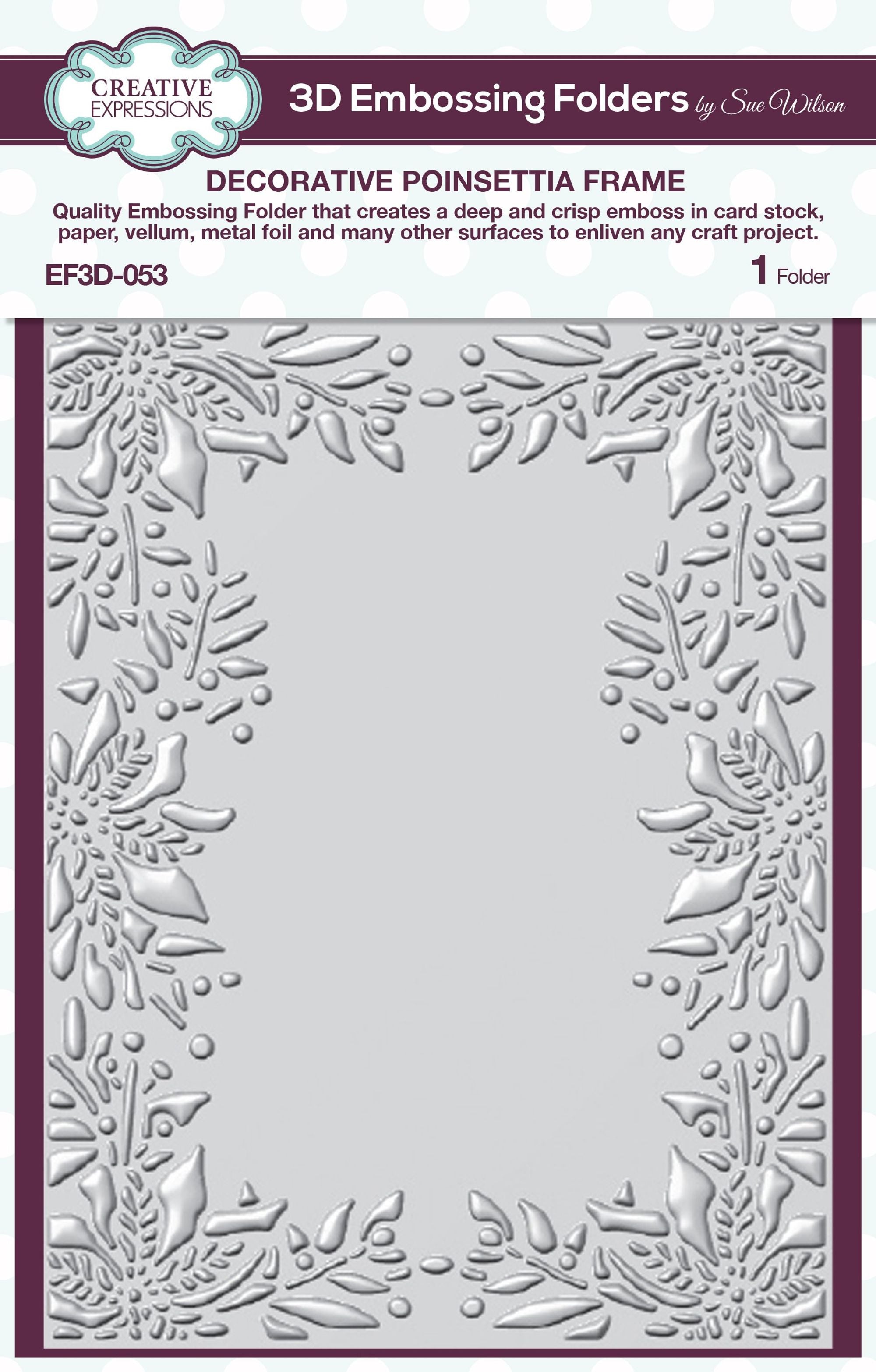 Creative Expressions 3D Embossing Folders & Matching Stencils Set