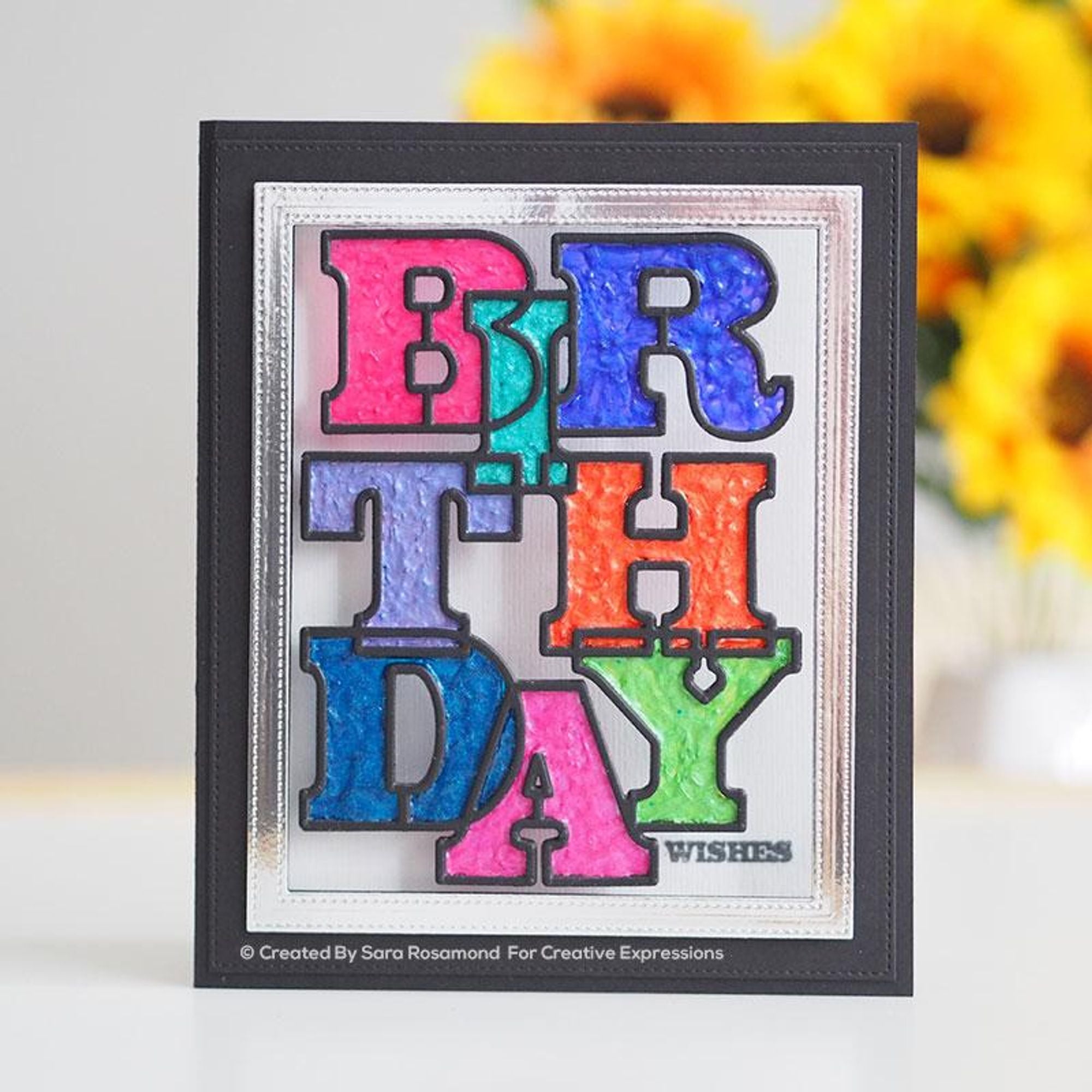 Sue Wilson Big Bold Words Birthday Craft Die & Stamp Set