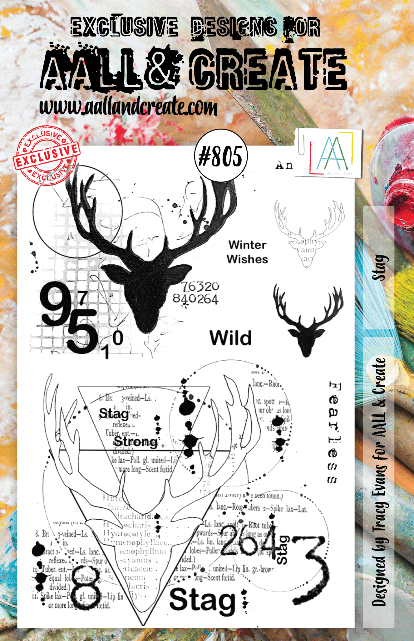 AALL and Create Stamp Set - 805 - Stag