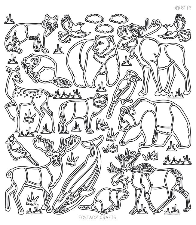 EC Peel Off Sticker - Canada Wild Animals