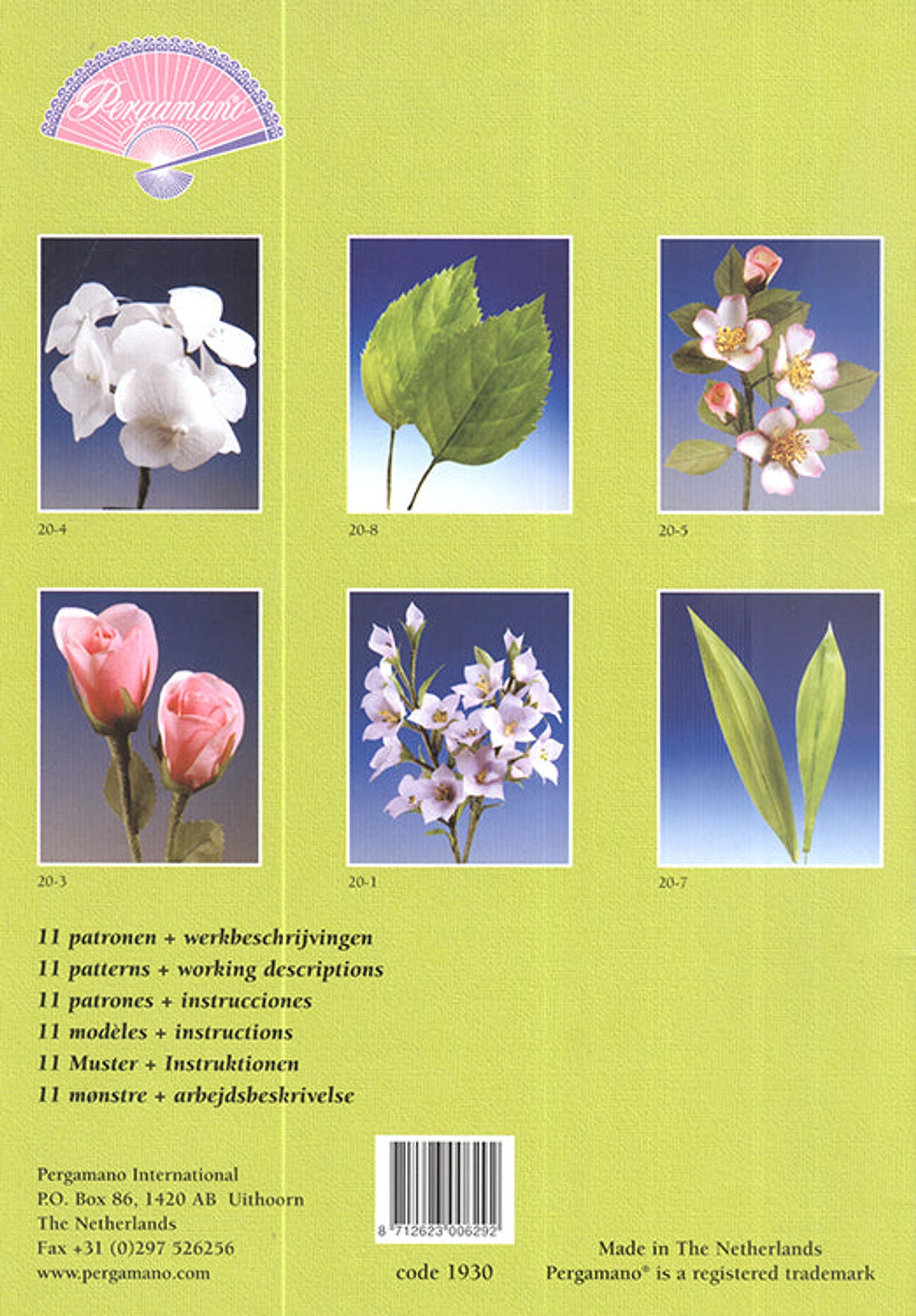Pergamano Pattern Booklet M20 3D Flowers