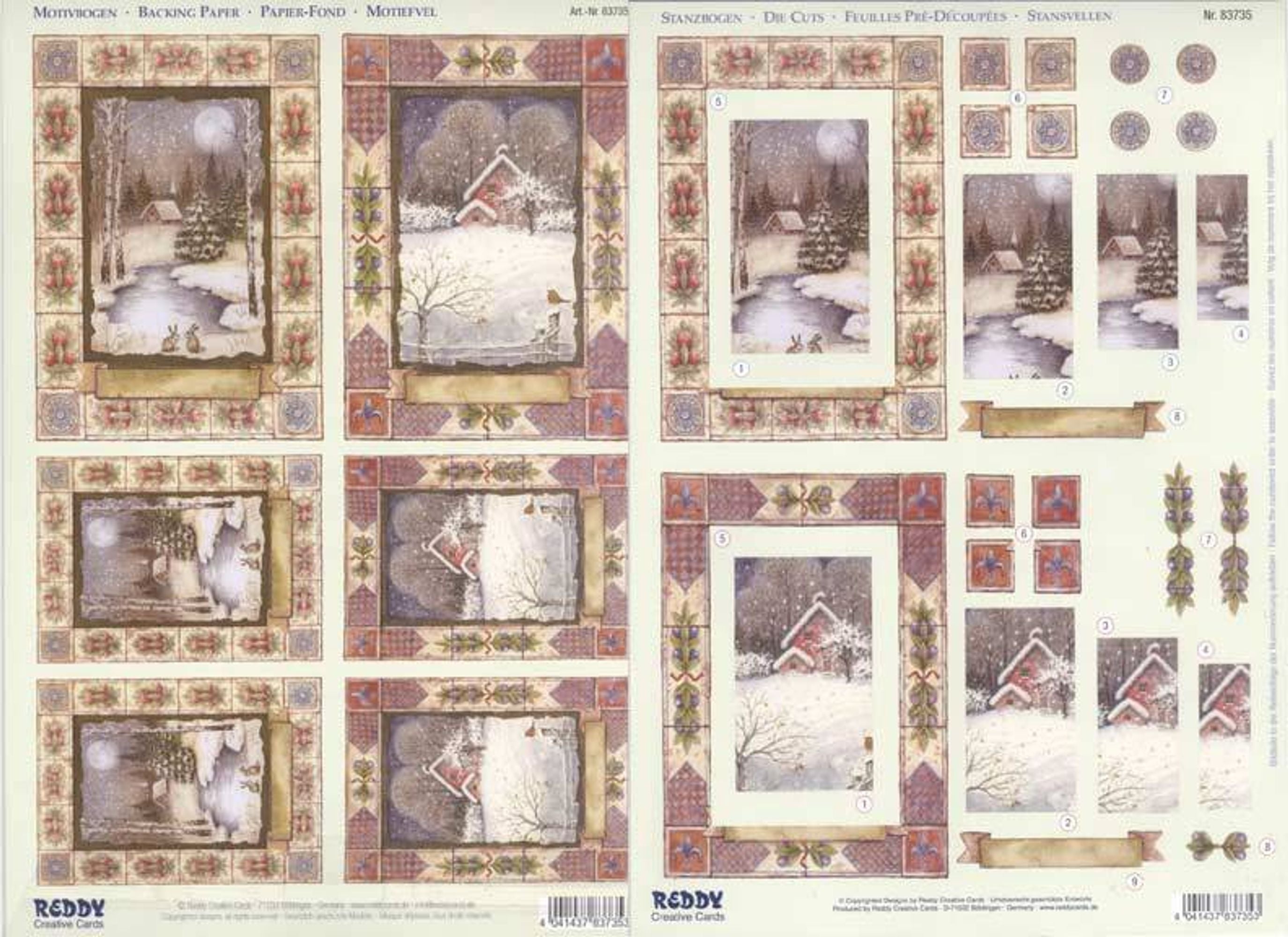 3D Precut Sheet - Winter in the Country