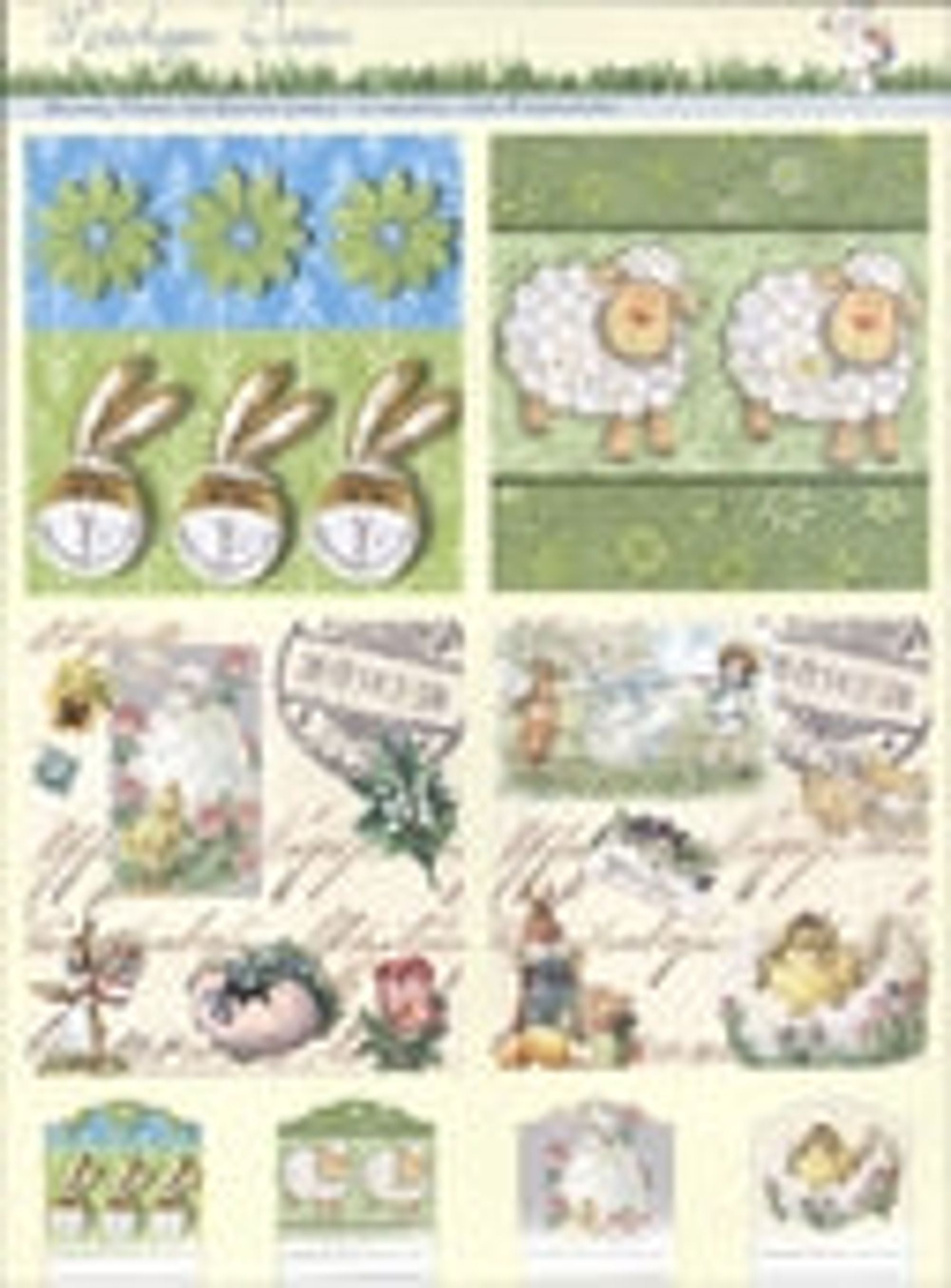 3D Precut - Twin Pack - Rabbits, Little Sheep and Nostalgic Easter