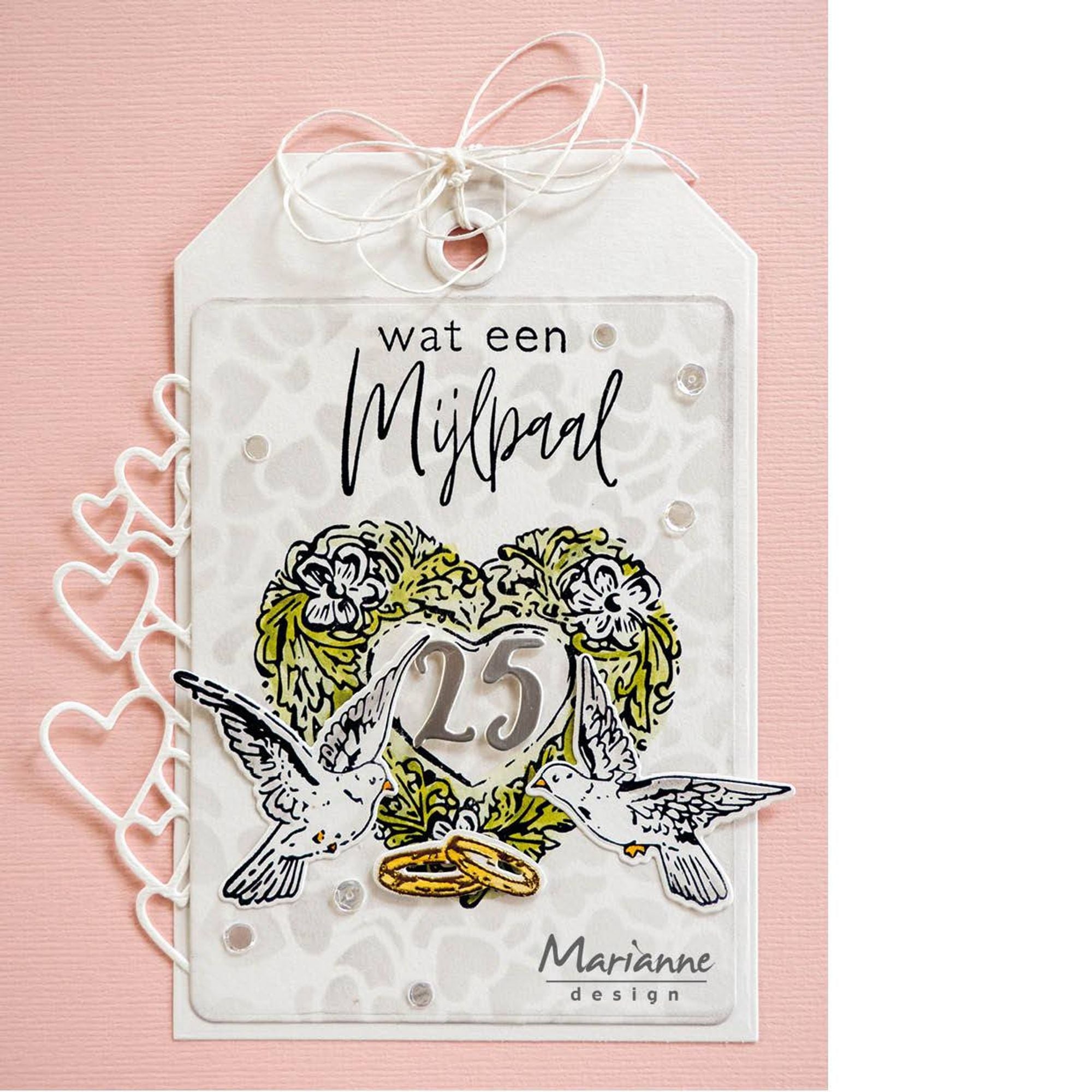 Marianne Design Stamp & Die Set - Tiny's Love Birds