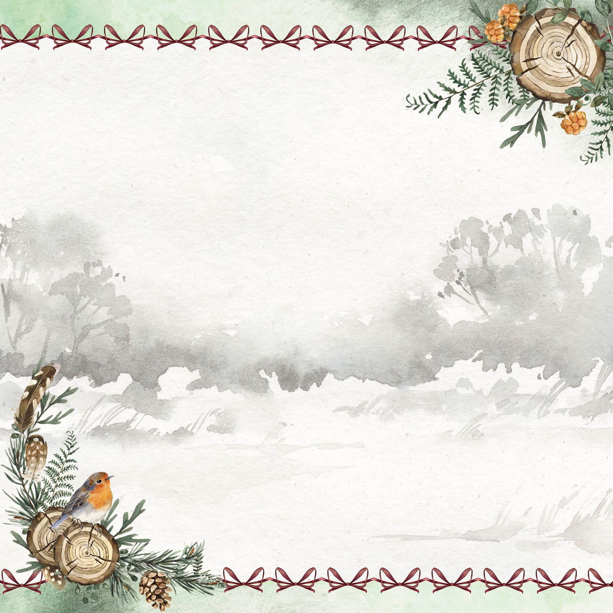 SL Paperset Background Paper Winter Garden 304,8x304,8x3mm 12 SH nr. 03