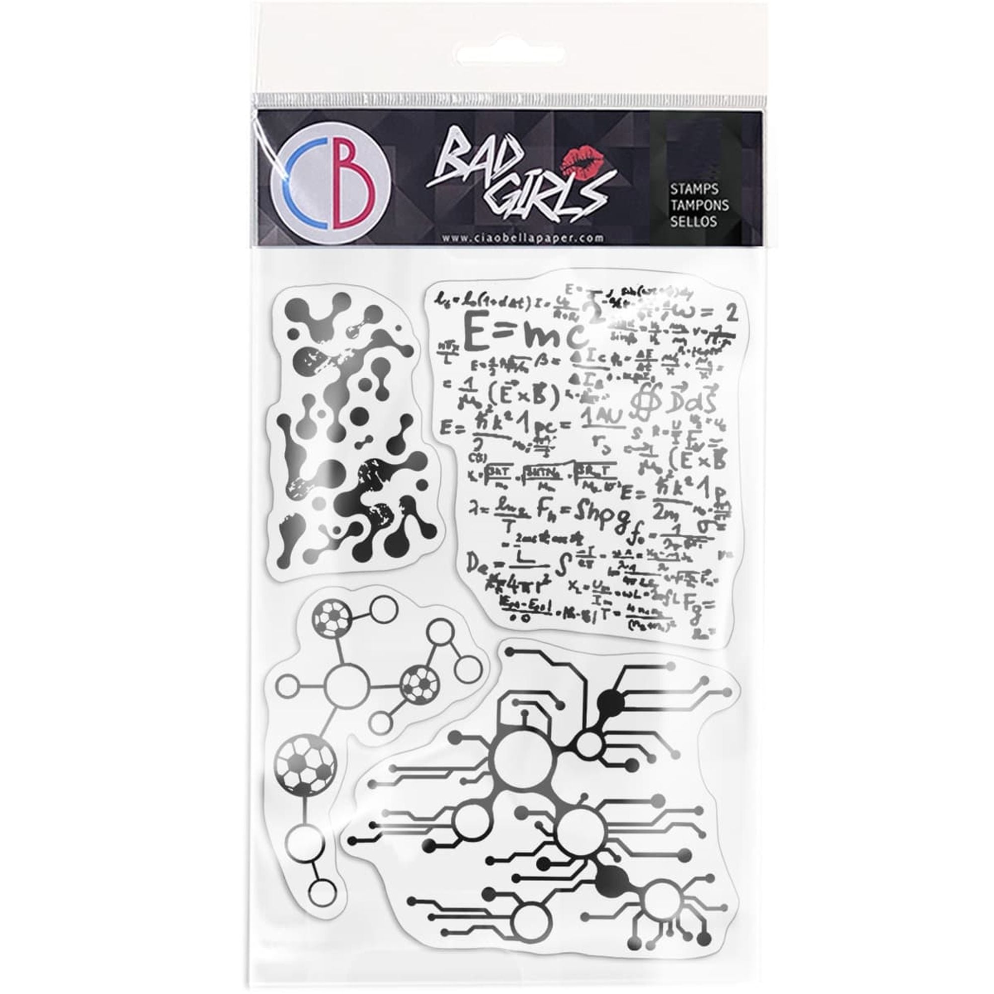 Ciao Bella Clear Stamp Set 4"x6" Cluster