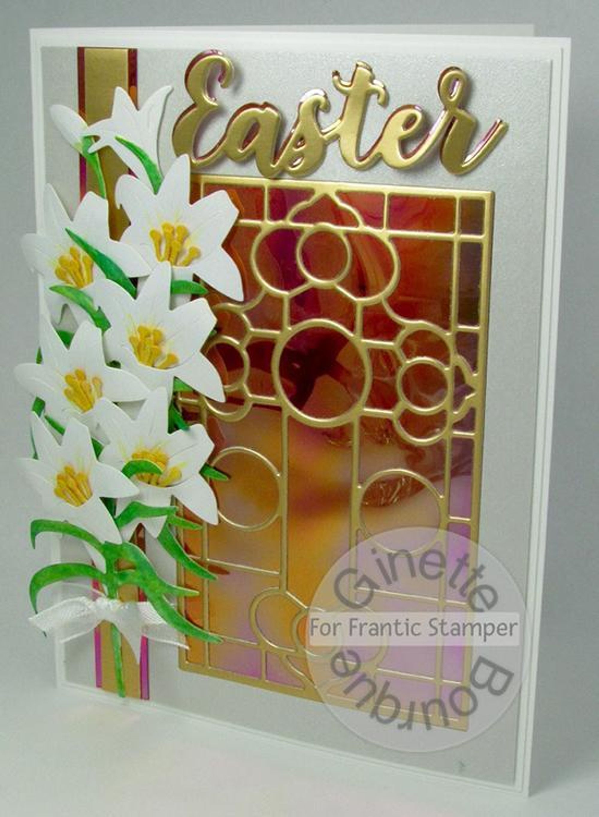 Frantic Stamper Precision Die - Stained Glass Cross