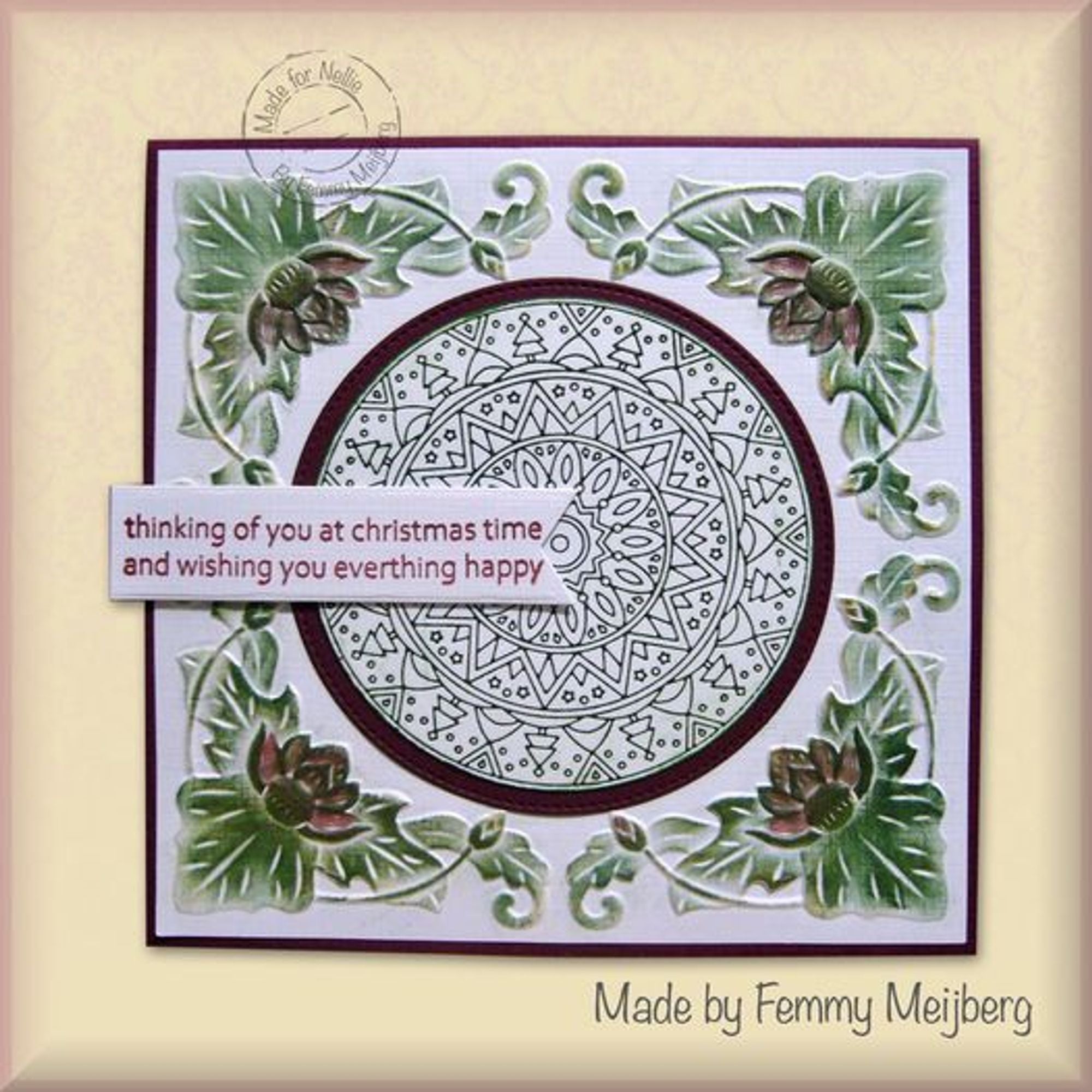Nellie's Choice Stamping Dies Round - Christmas Trees