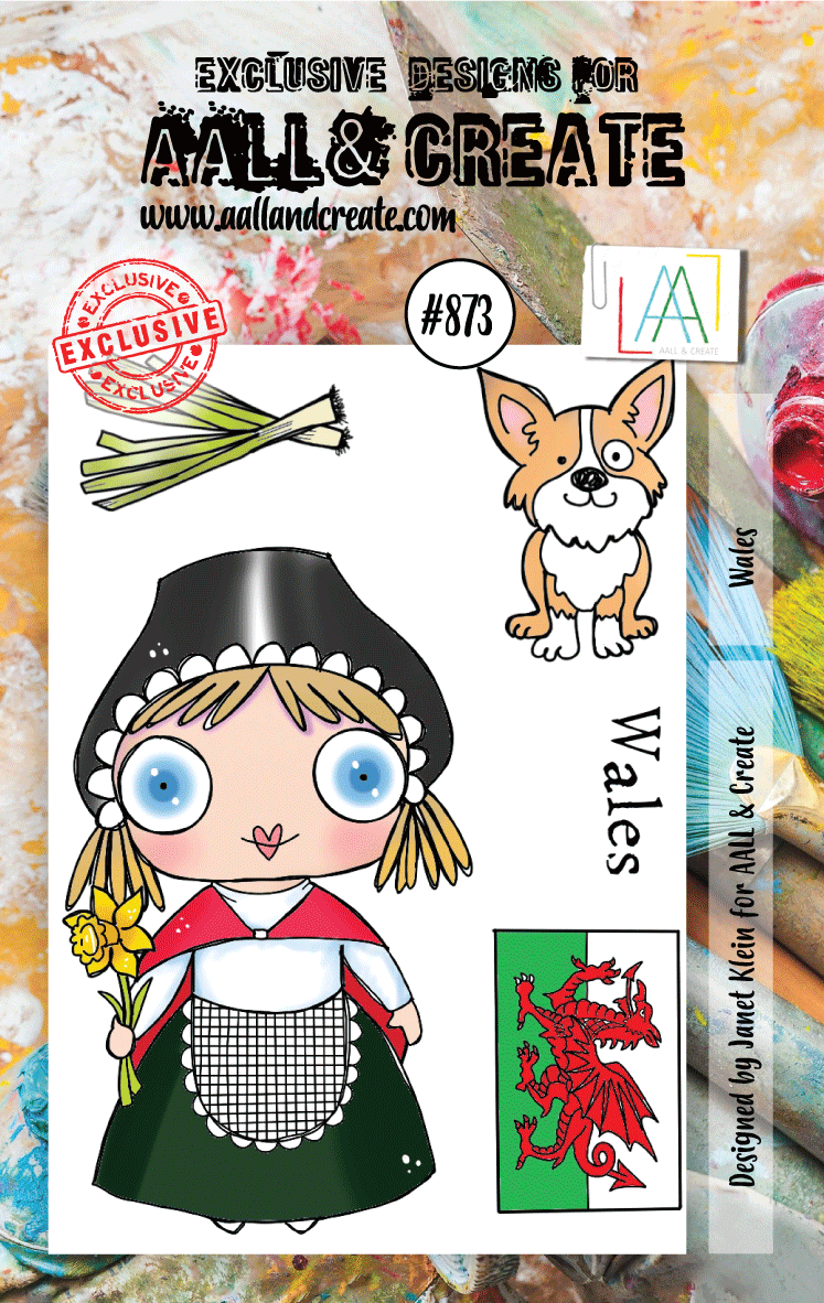 AALL and Create Stamp Set -873 - Wales