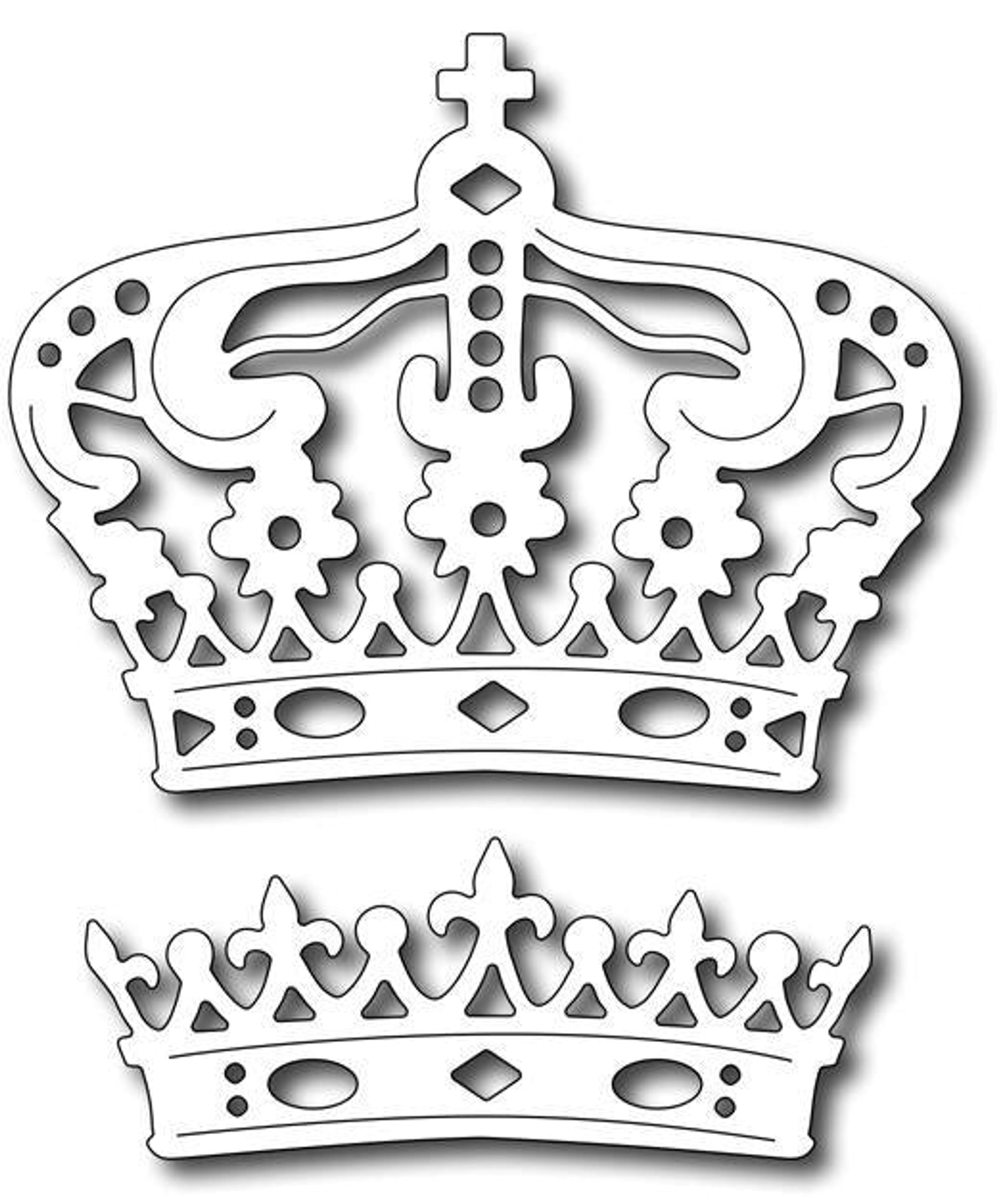 Frantic Stamper Precision Die - Majestic Crowns (set  of 2)