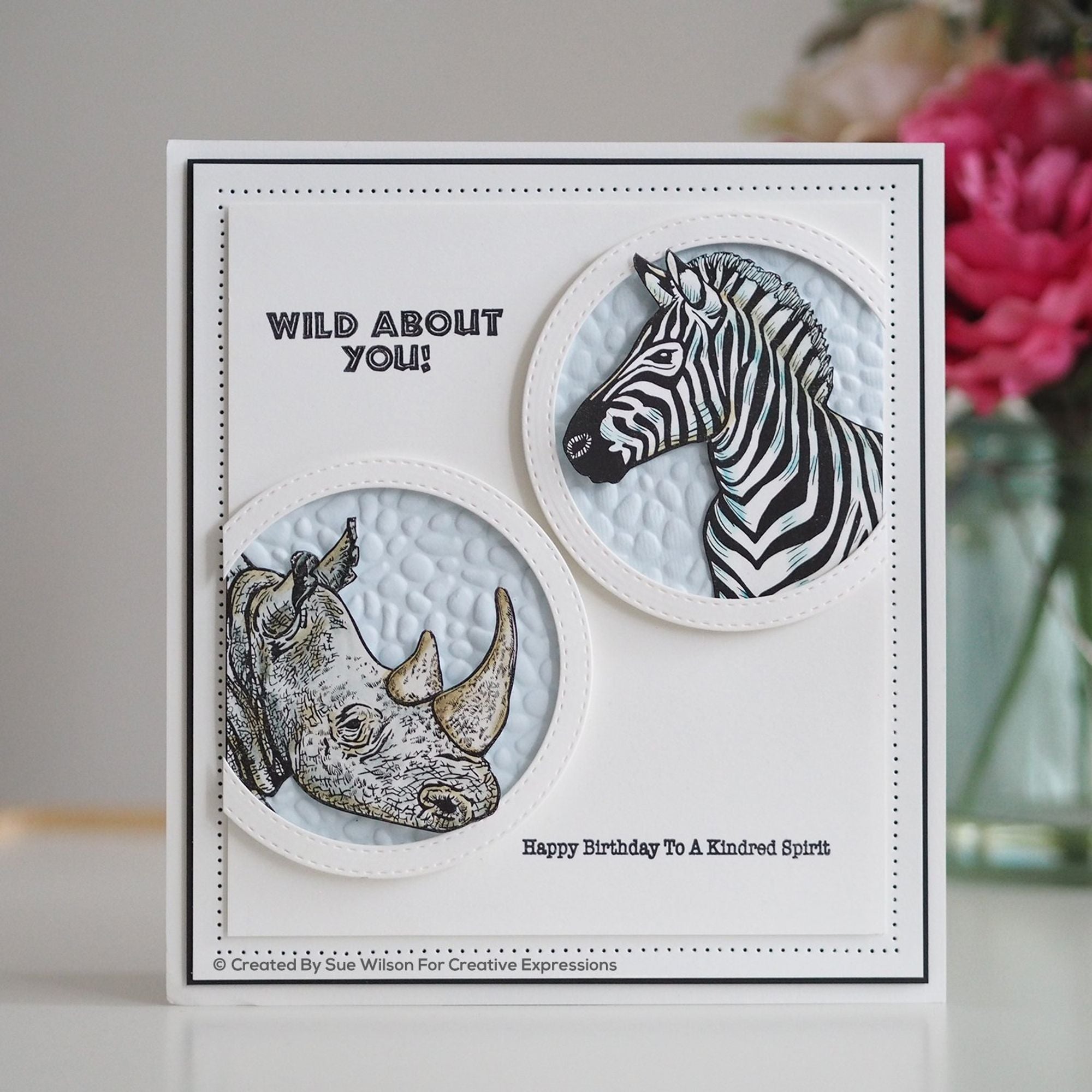 Sue Wilson Safari Collection Zebra Craft Die