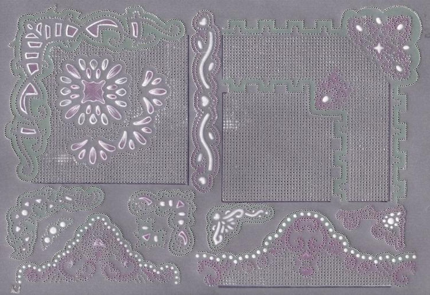 Ecstasy Crafts Parchment Craft Perforating & Embossing Kit-Elegant