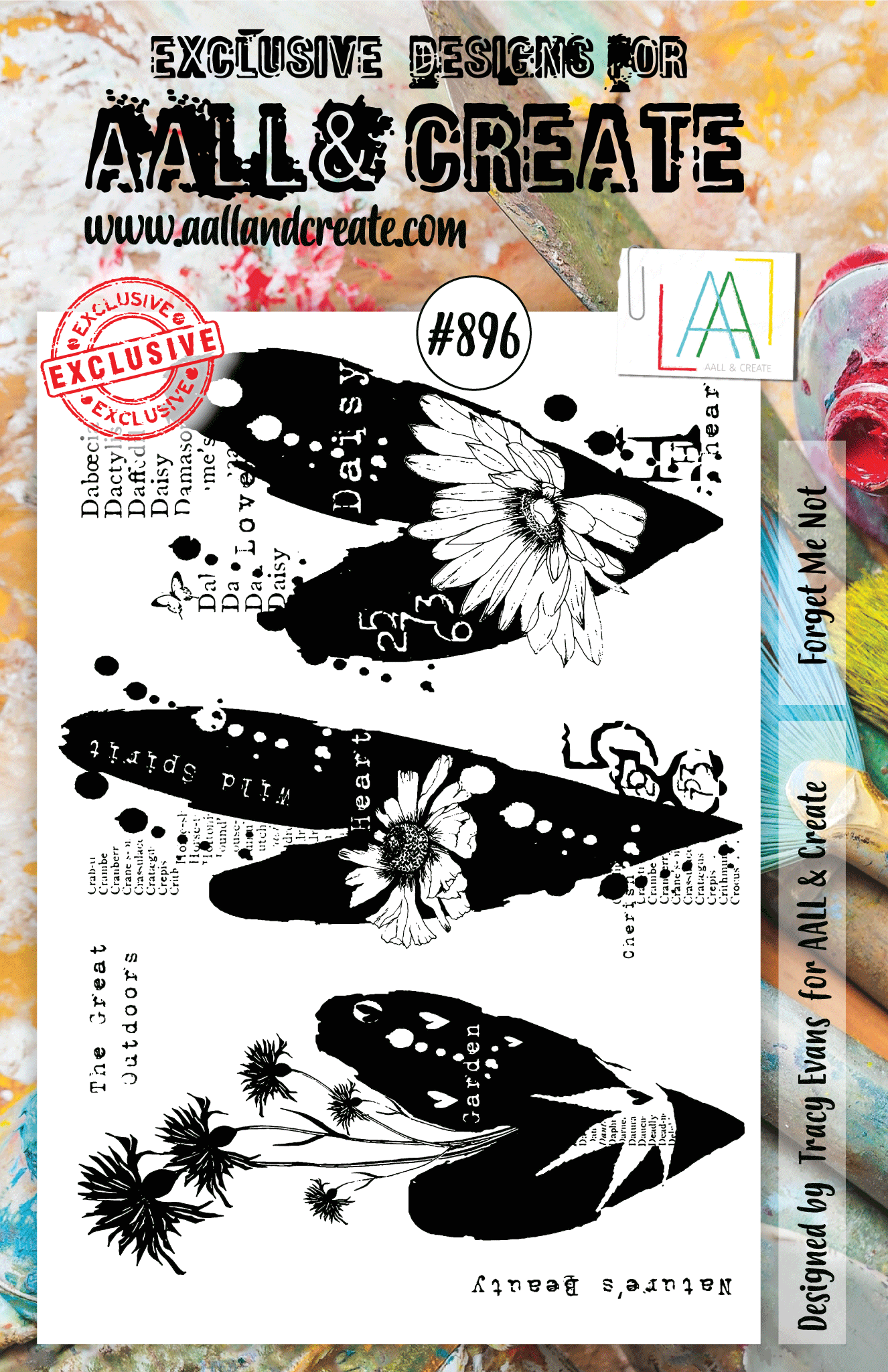 AALL and Create Stamp Set -896 - Forget Me Not