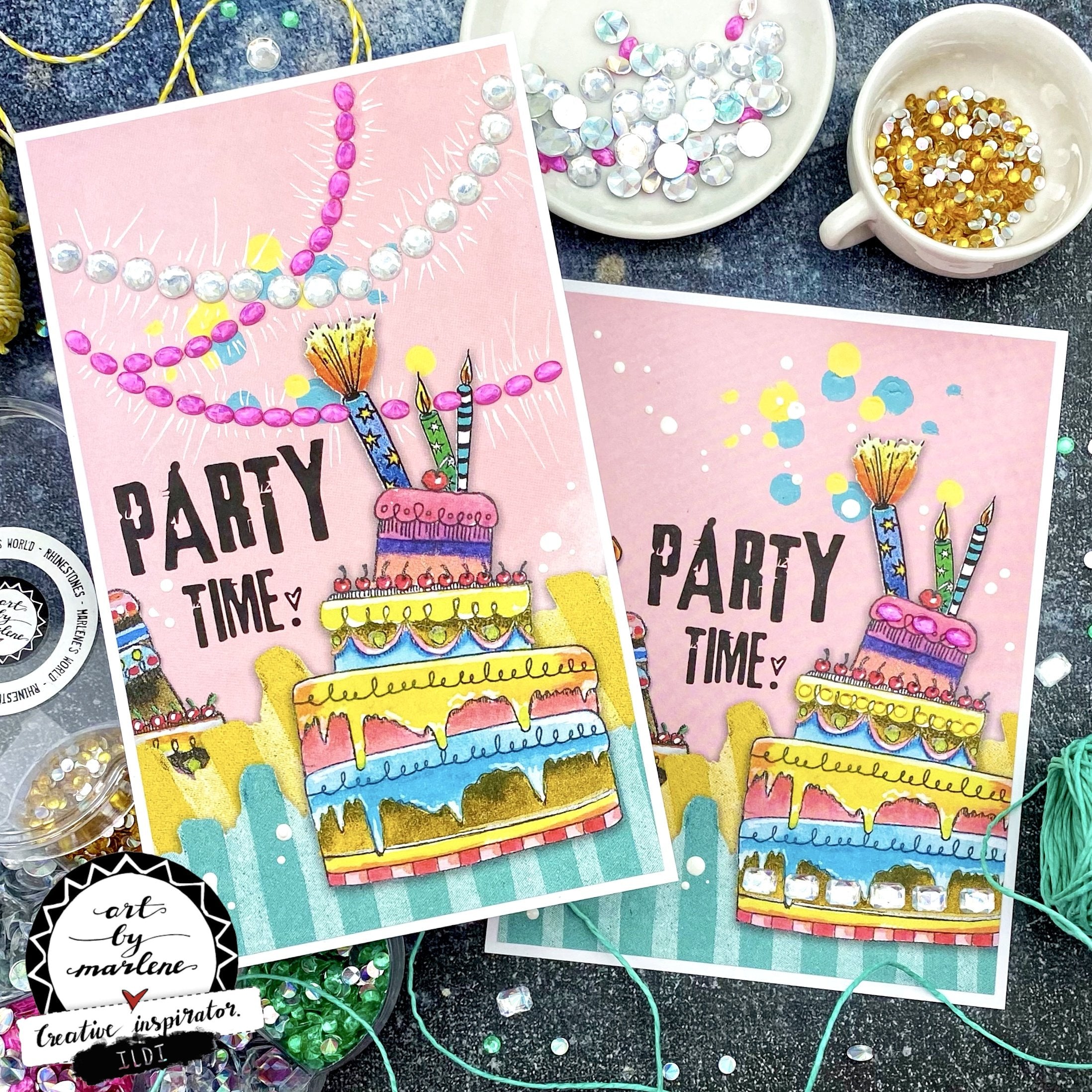 Art by Marlene Cutting & Embossing Die Geo Mandala Marlene’s World nr.15