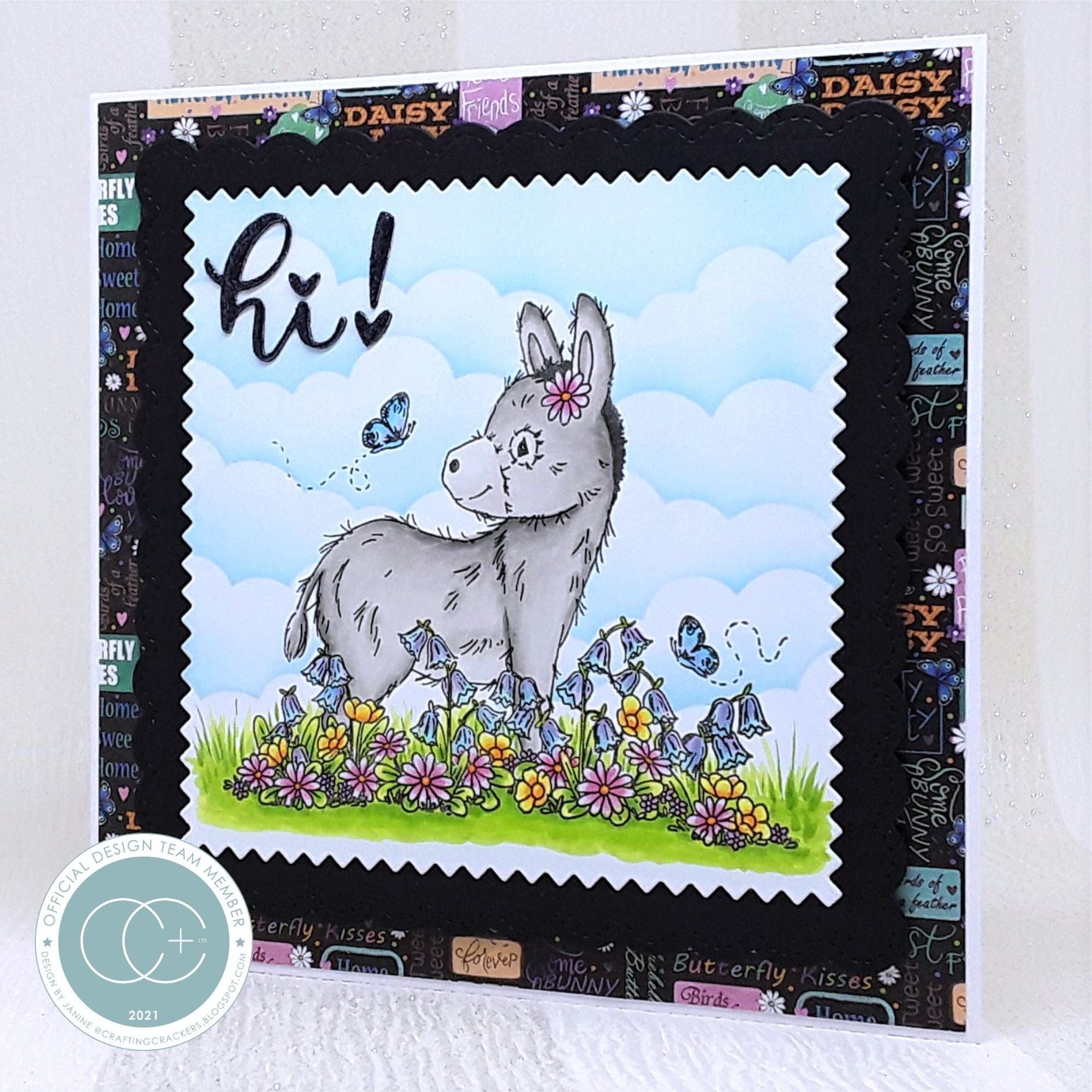 Bluebells and Buttercups - Stamp Set - Donkey