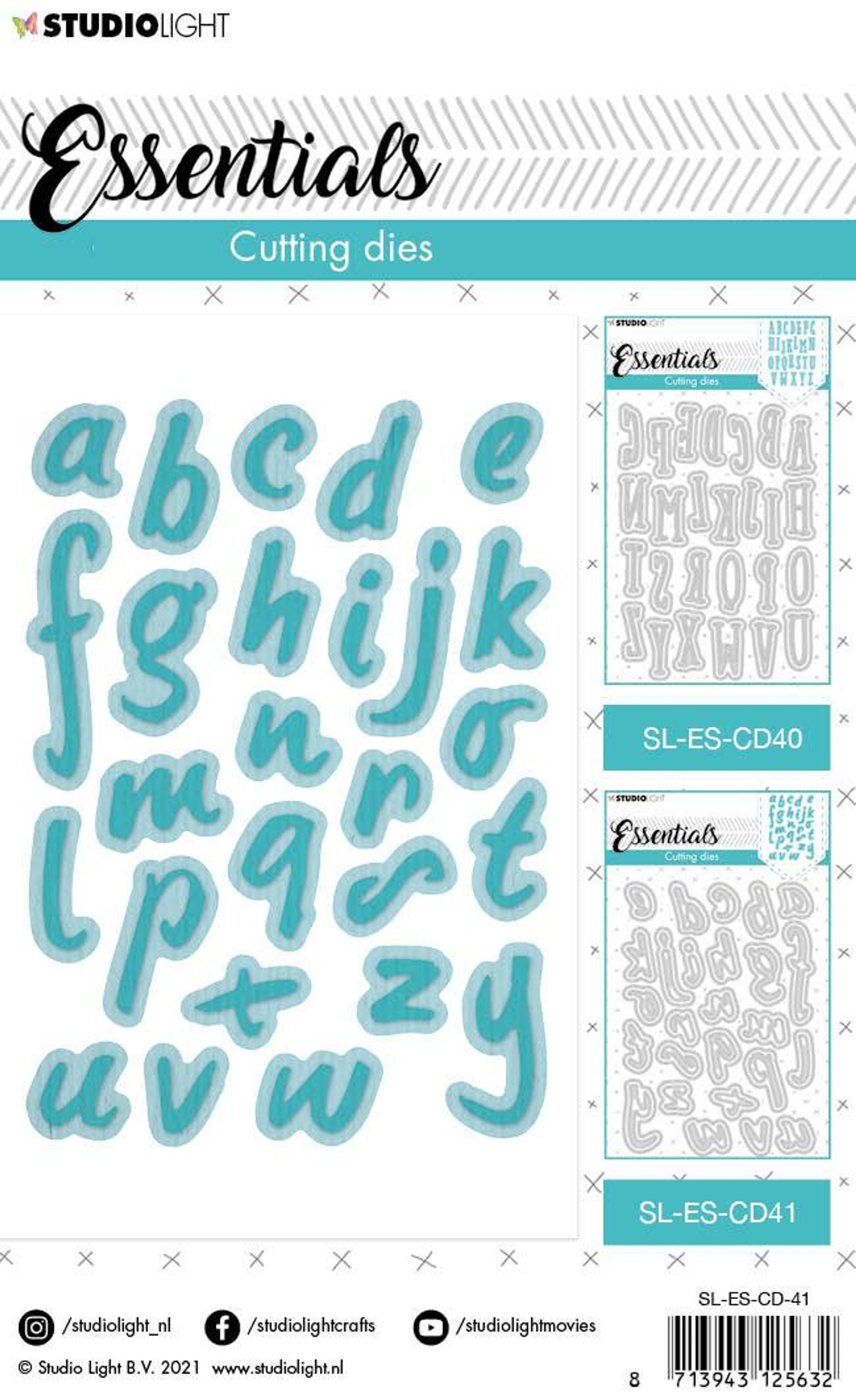 SL Cutting Die Alphabet Handletters Essentials 105x148mm nr.41
