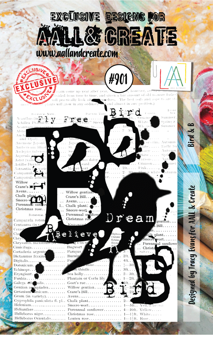 AALL and Create Stamp Set -901 - Bird & B