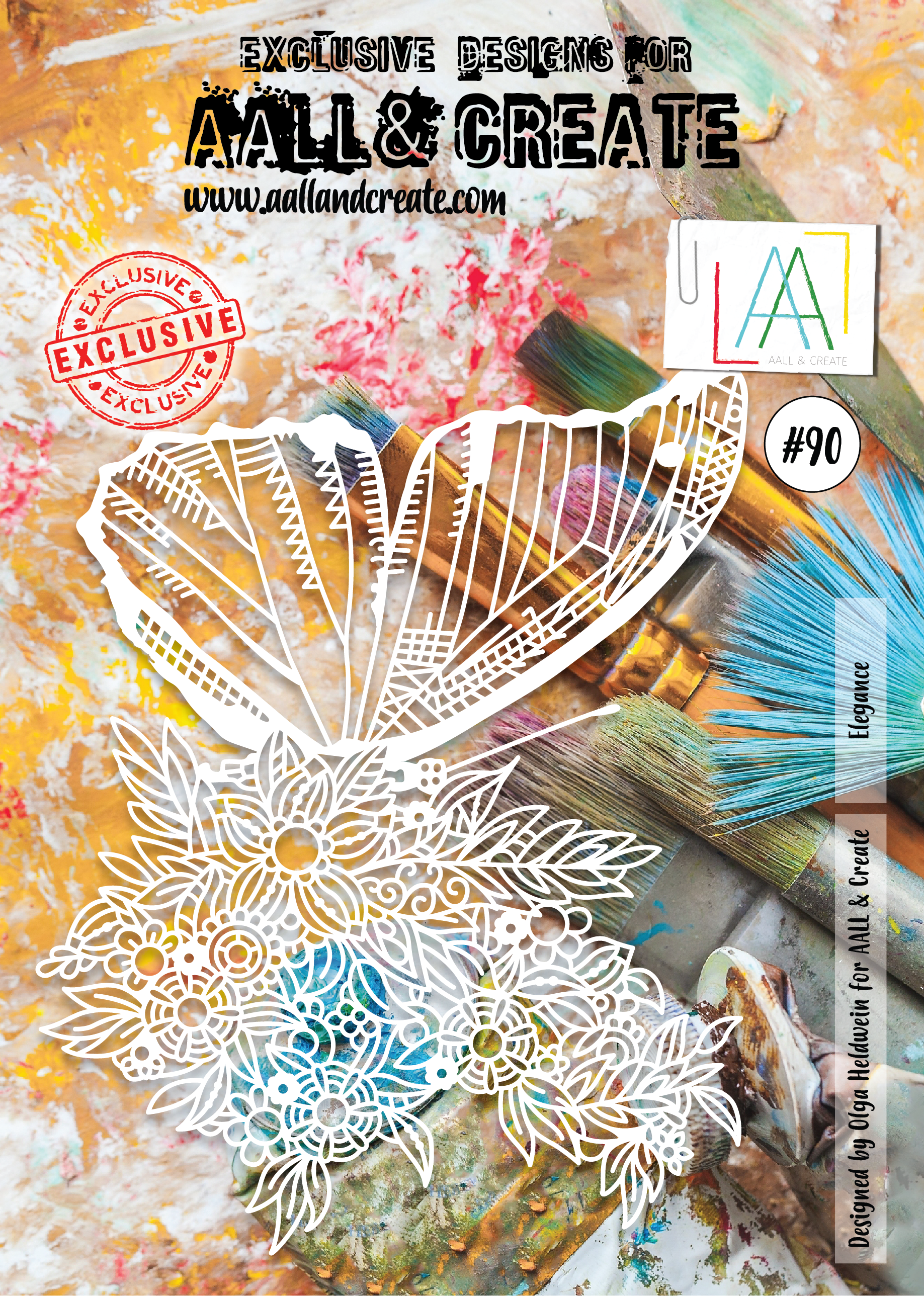 AALL and Create Stencil - 90 - Elegance