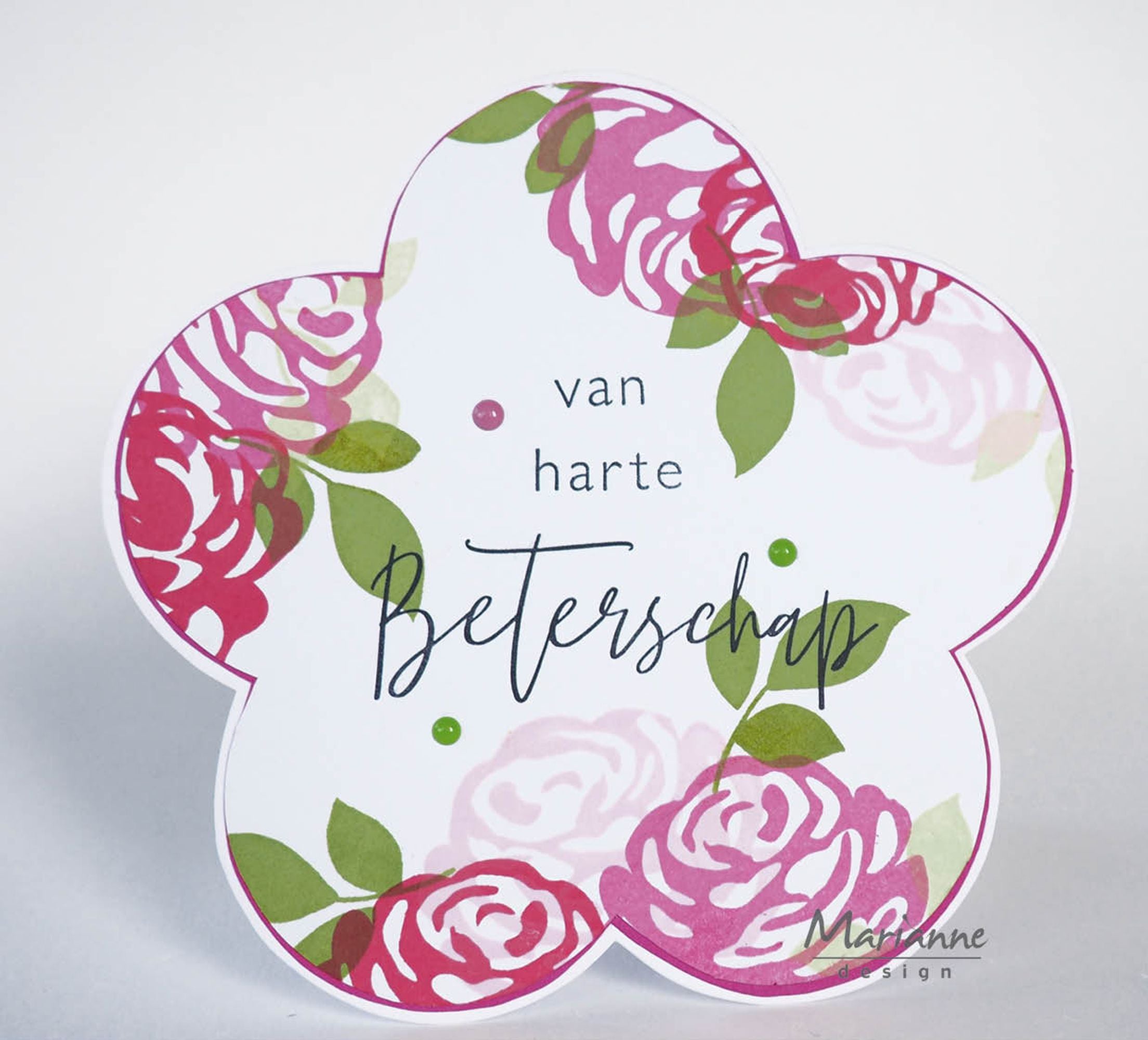 Colorful Silhouette - Roses Clear Stamps