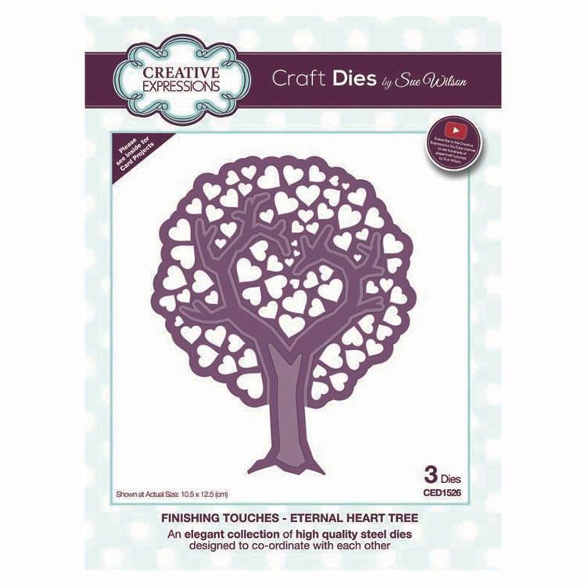 Dies by Sue Wilson Finishing Touches Collection Eternal Heart Tree