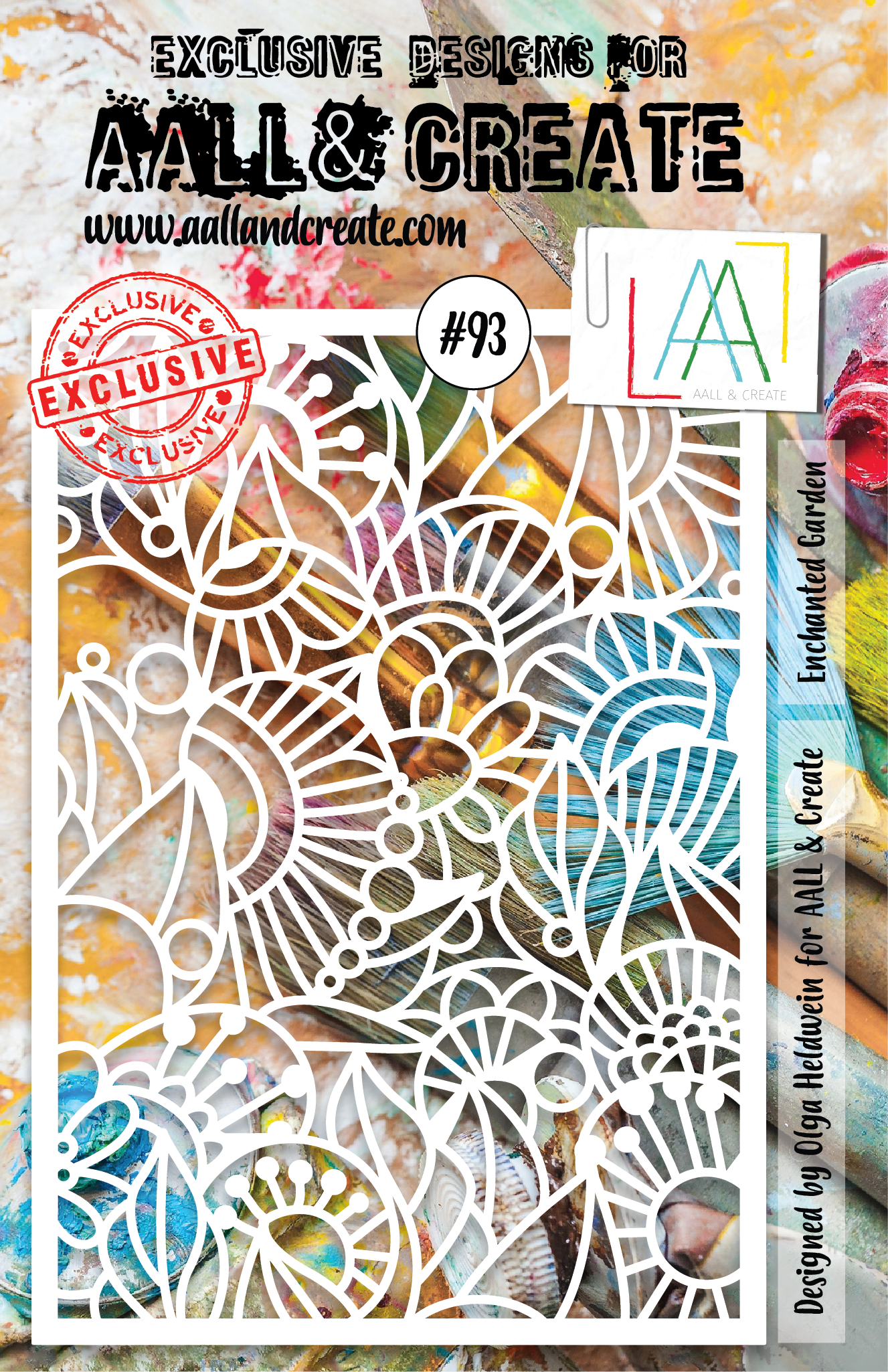 AALL and Create Stencil - 093 - Enchanted Garden