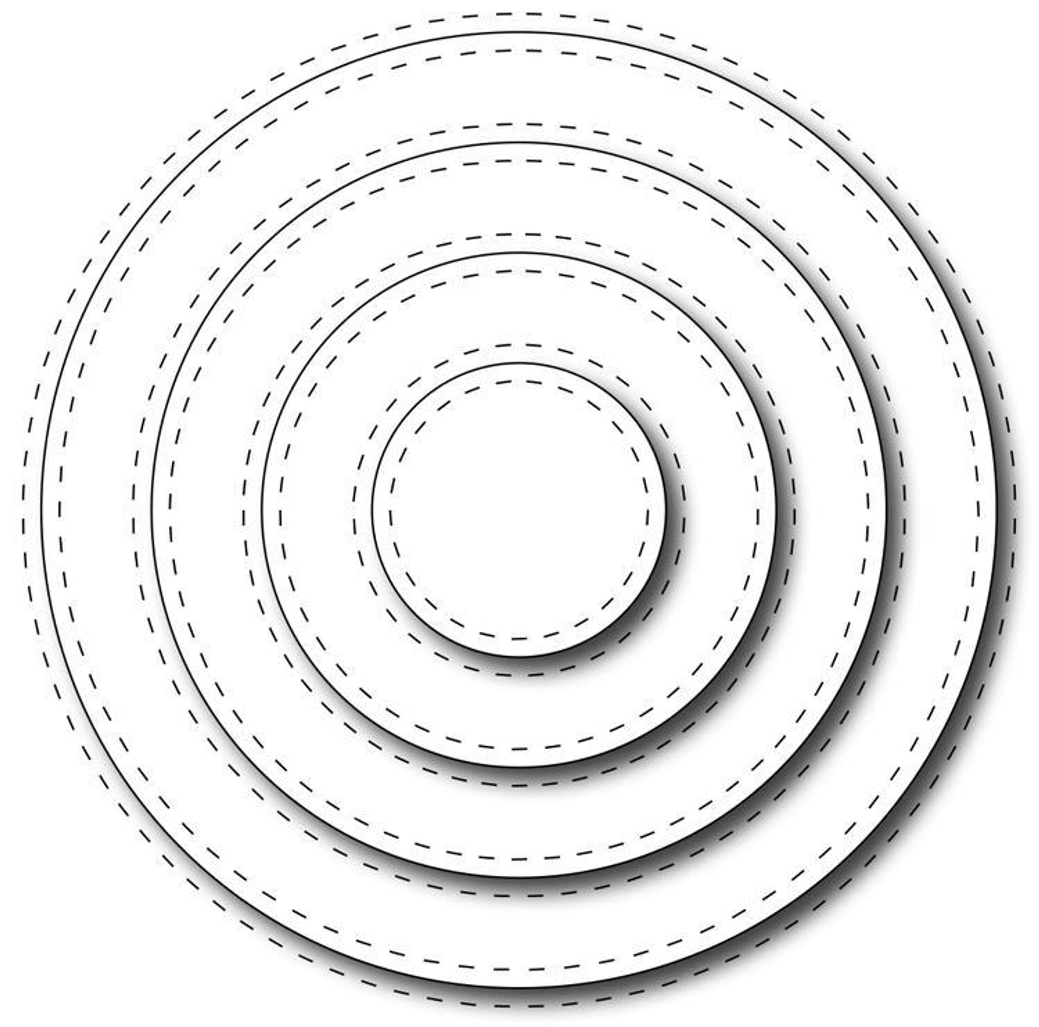 Frantic Stamper Precision Die - Stitched Circles